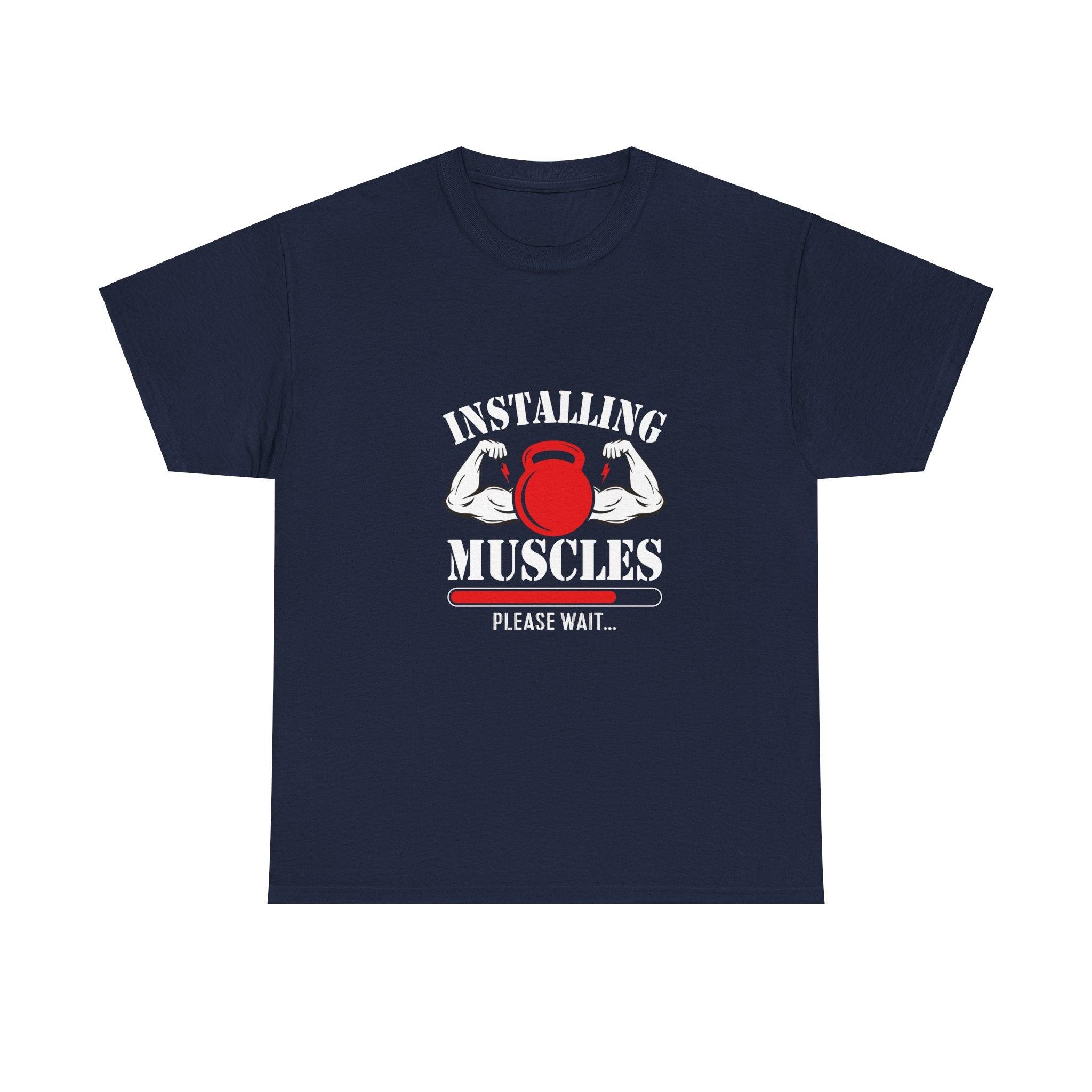 Installing Muscles T-Shirt - Gym Humor