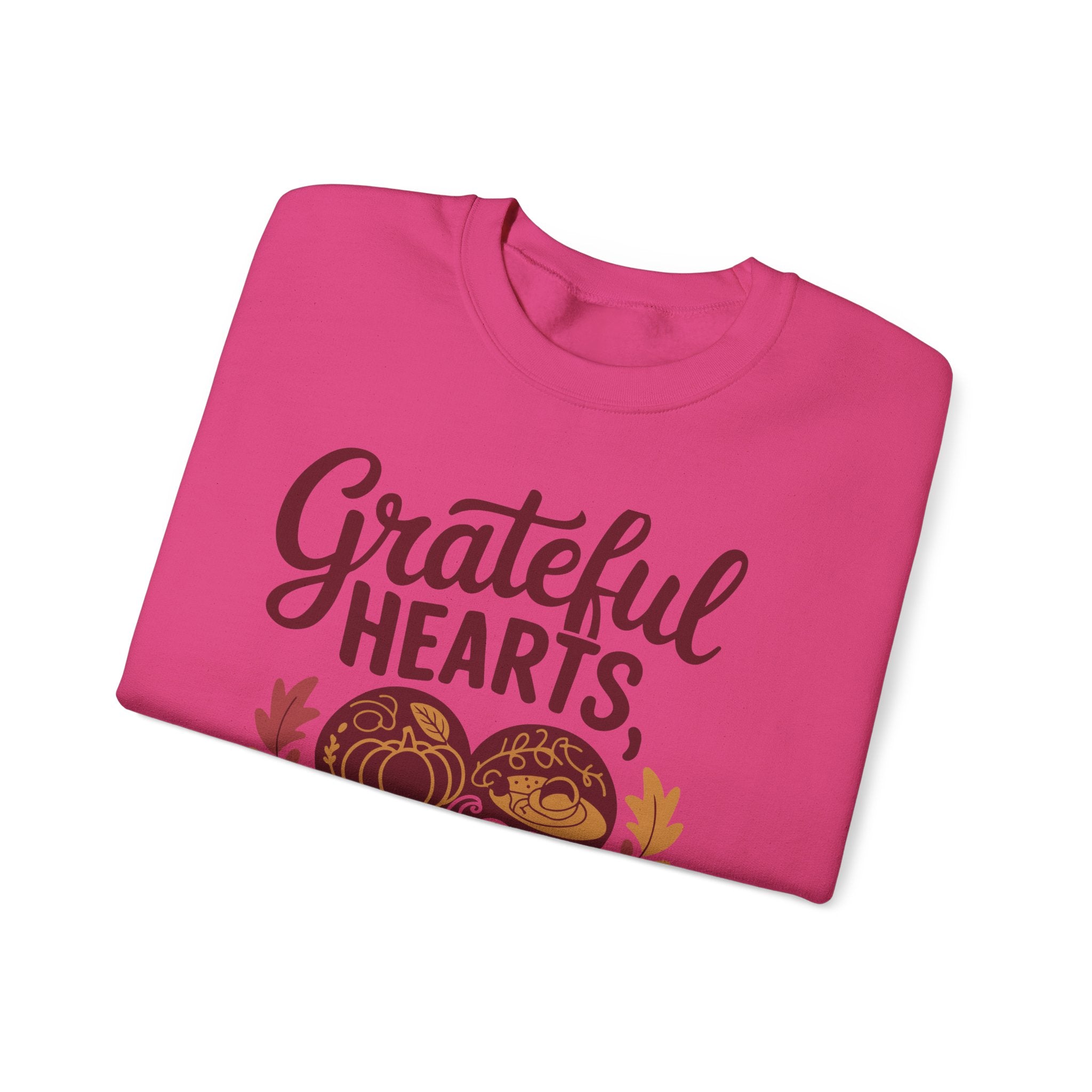 Grateful Hearts, Full Plates Thanksgiving Sweatshirt