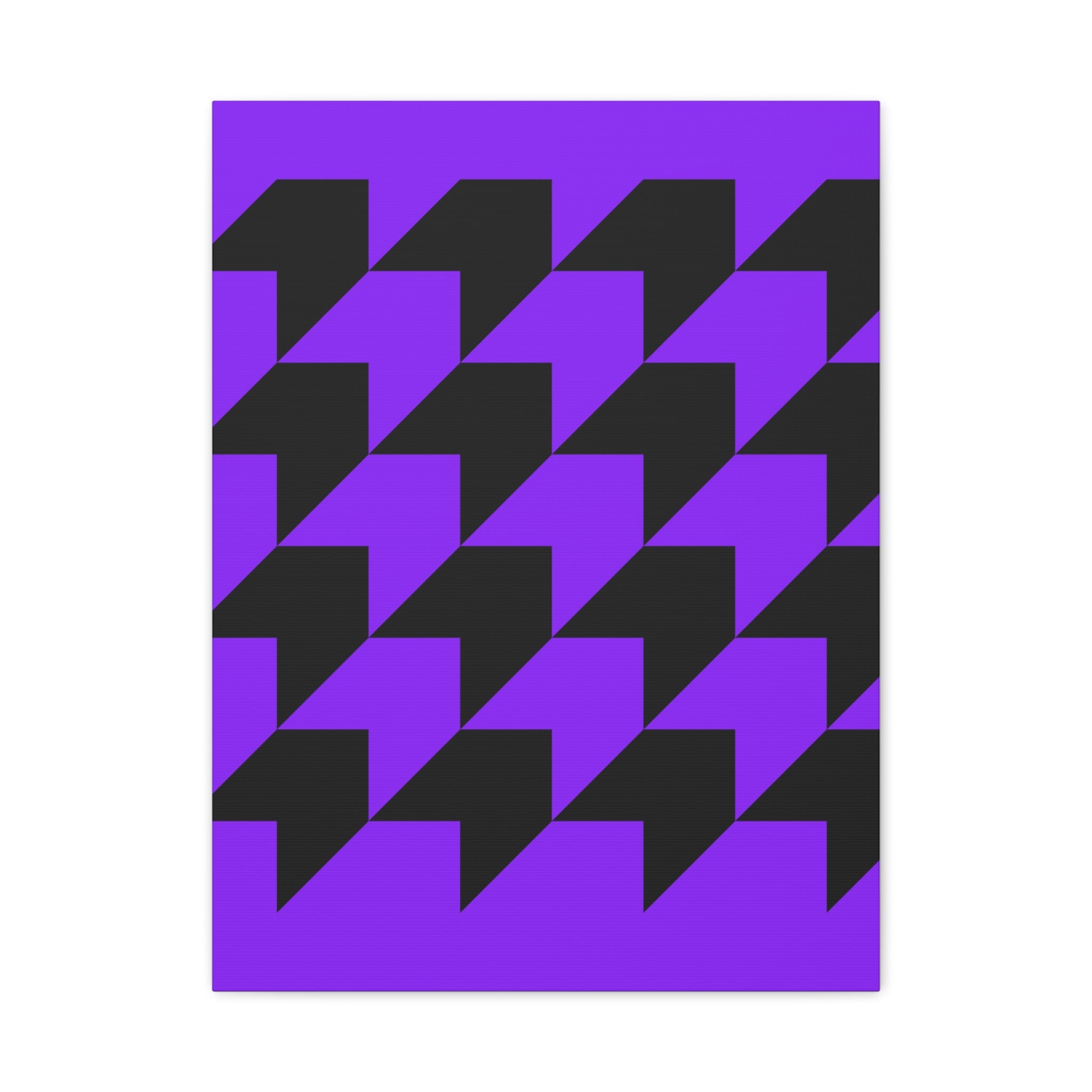 Geometric Purple Arrow Canvas Art