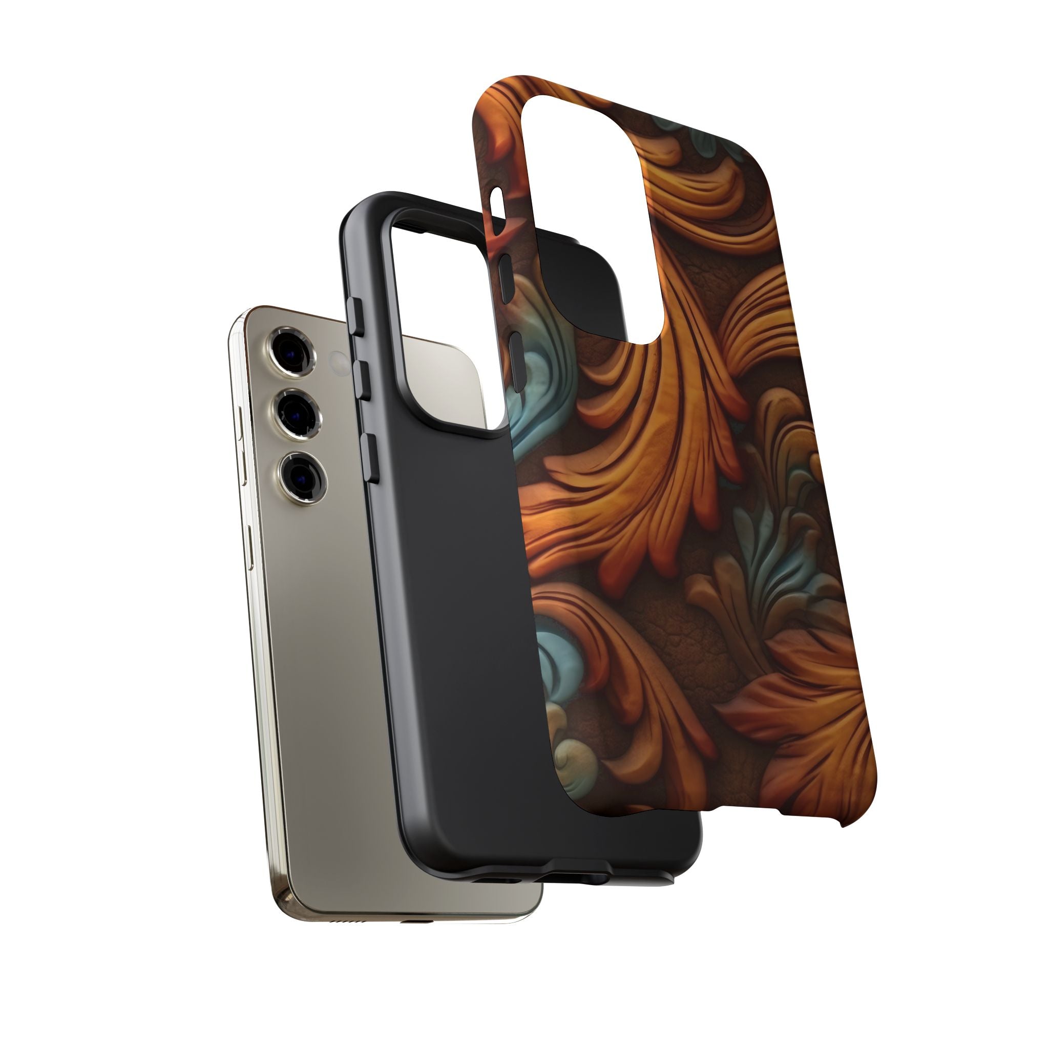 Baroque Copper Samsung Case - Luxury Design