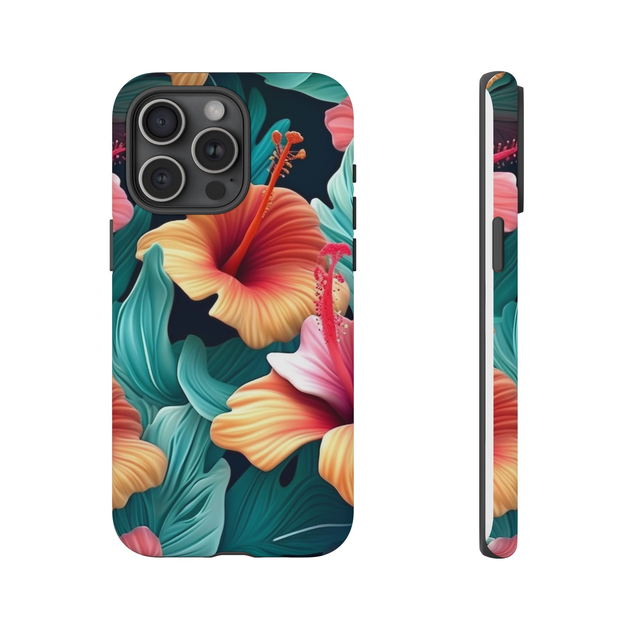 Tropical Hibiscus Hexagon iPhone Case