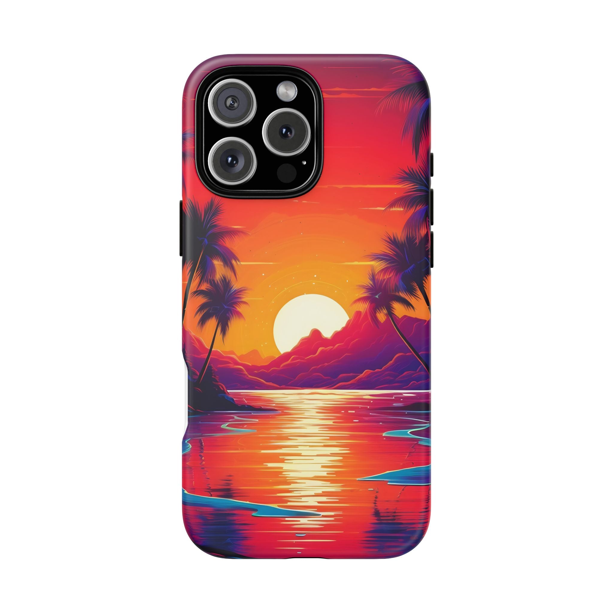 Sunset Beach Hexagon iPhone Case