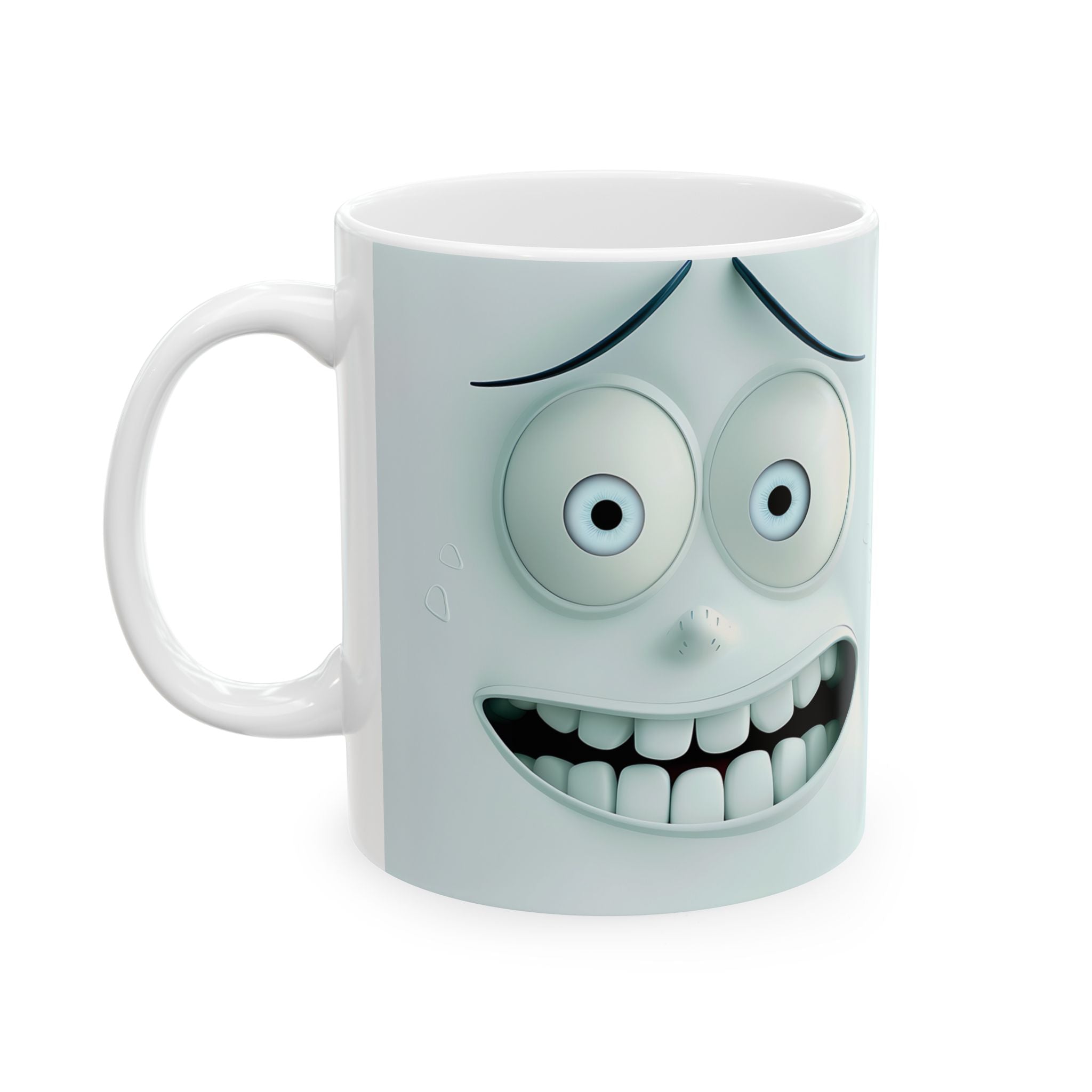 Mirrored Anxiety Mugs - Funny Teal