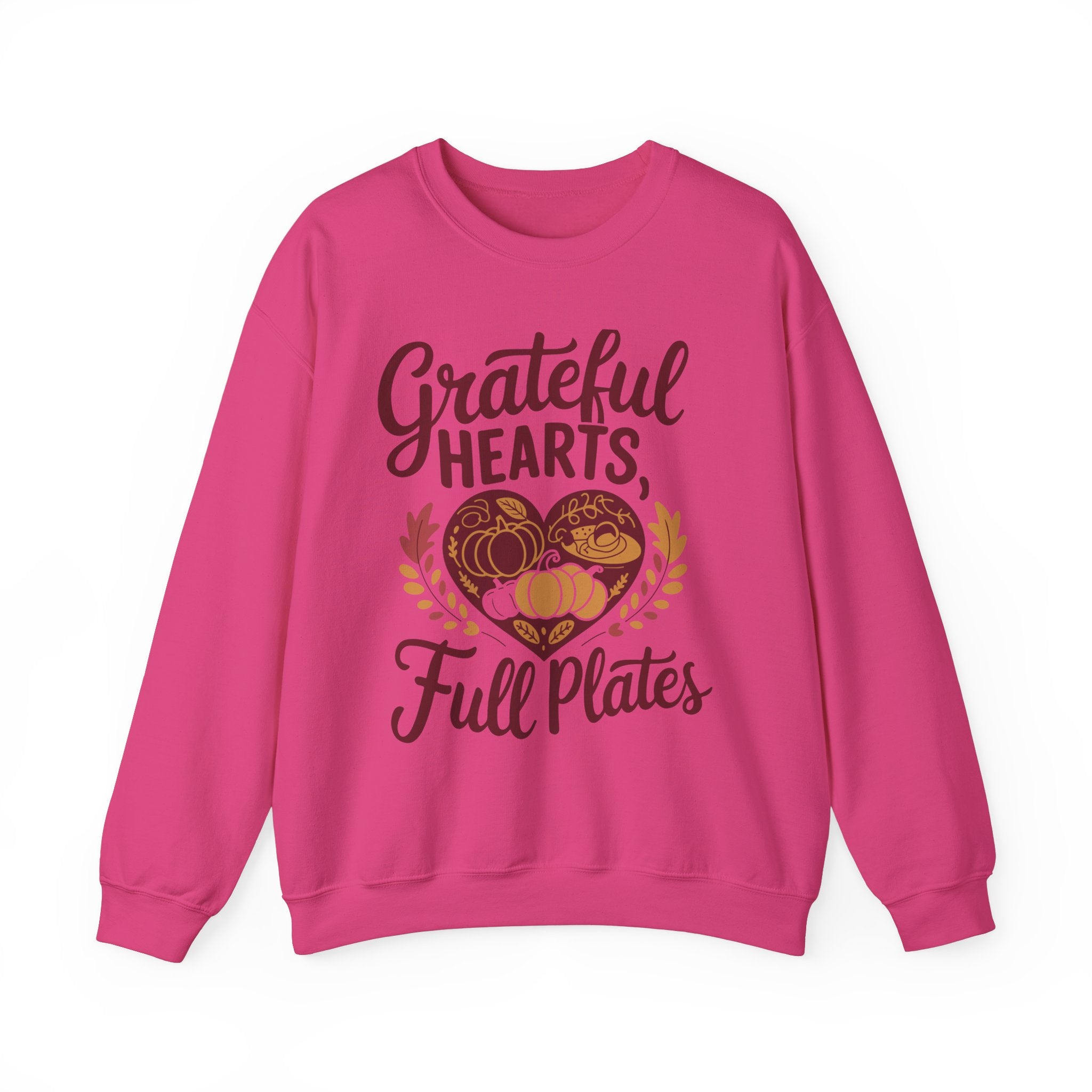 Grateful Hearts, Full Plates Thanksgiving Sweatshirt