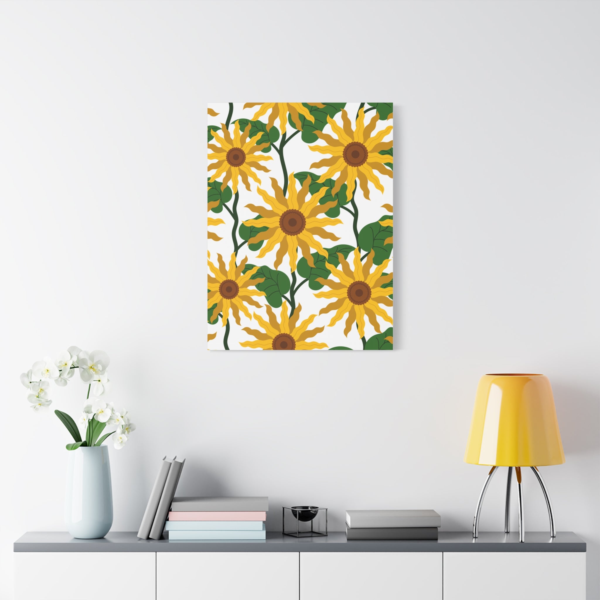 Bold Sunflower Canvas Art Print