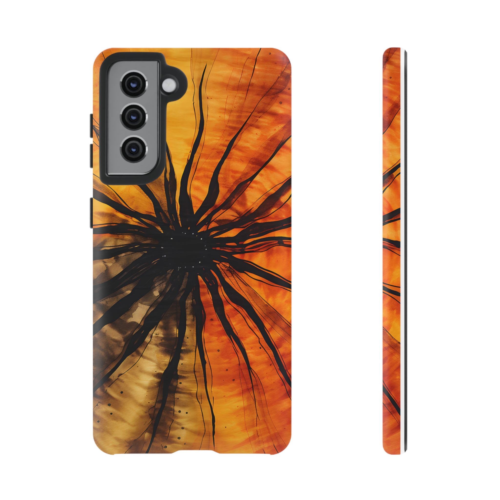 Fiery Sunburst Abstract Samsung Case