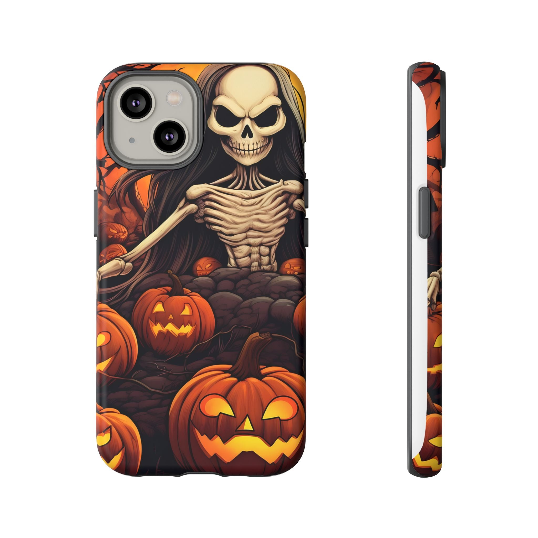 Spooky Skeleton Hexagon iPhone Case