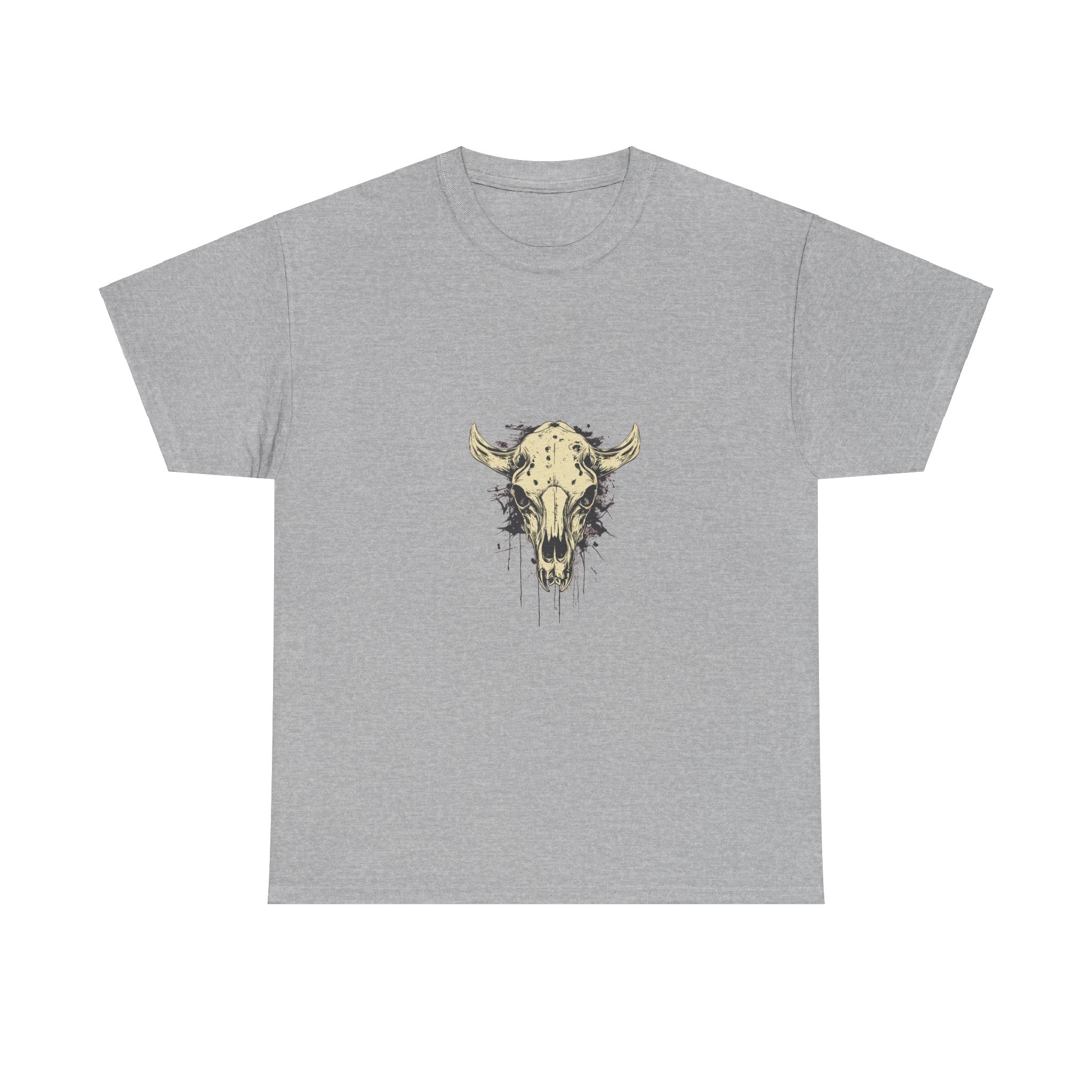 Grunge Bull Skull Vintage T-Shirt