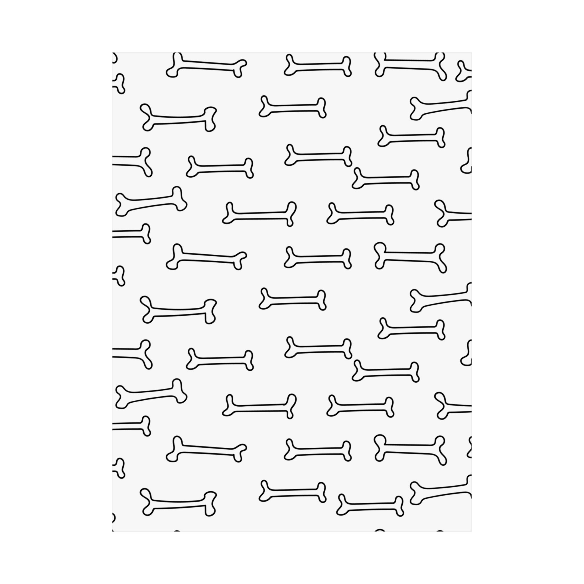 Minimalist Bone Pattern Poster