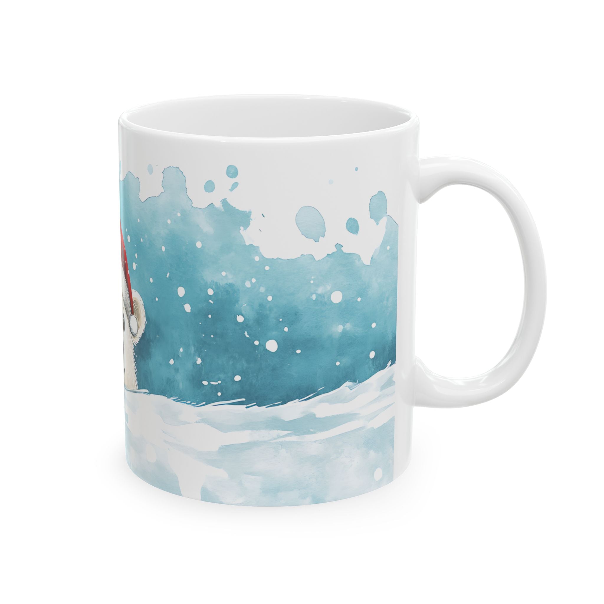 Polar Bear Santa Mug - Cute Winter Mug