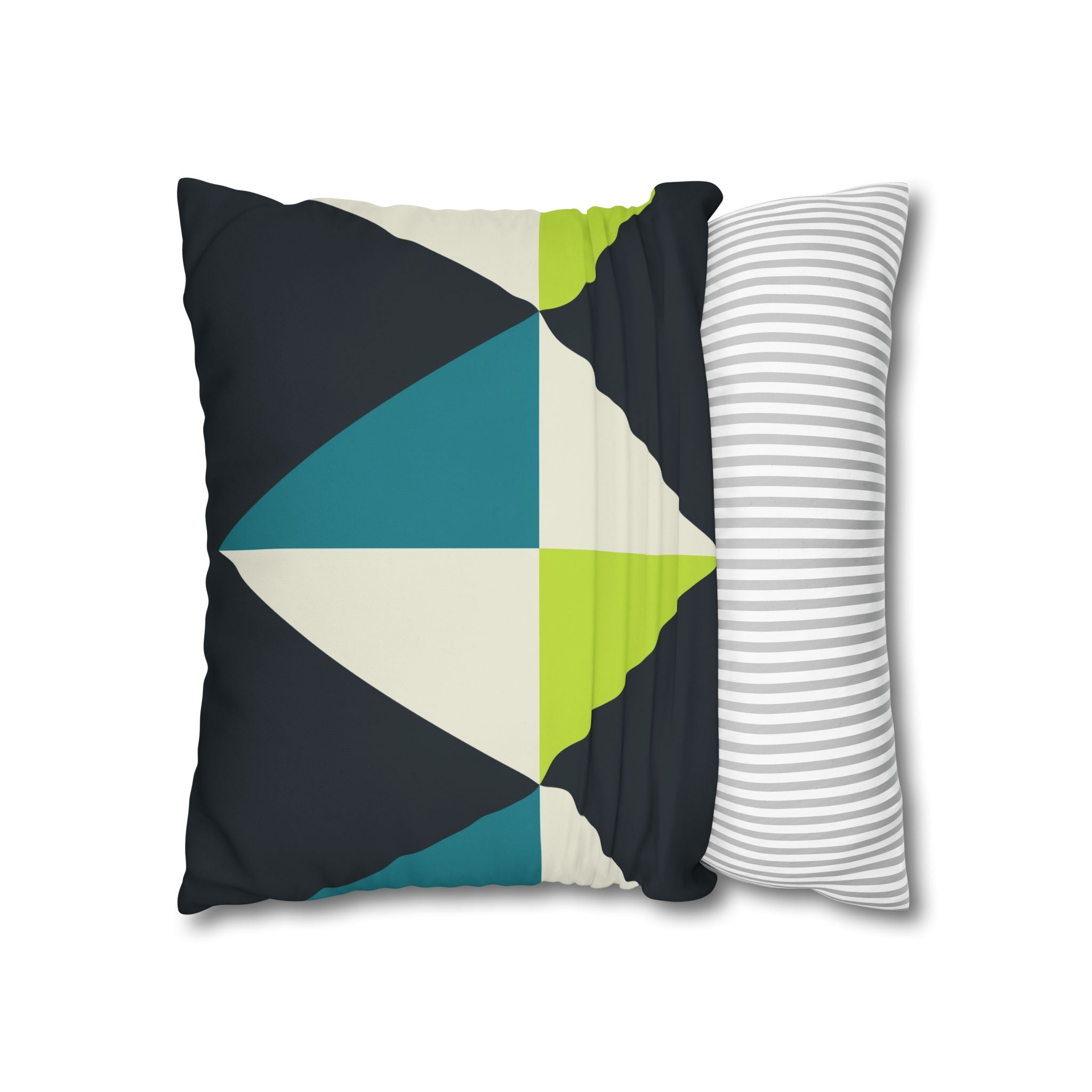 Geometric Teal Diamond Pillowcase