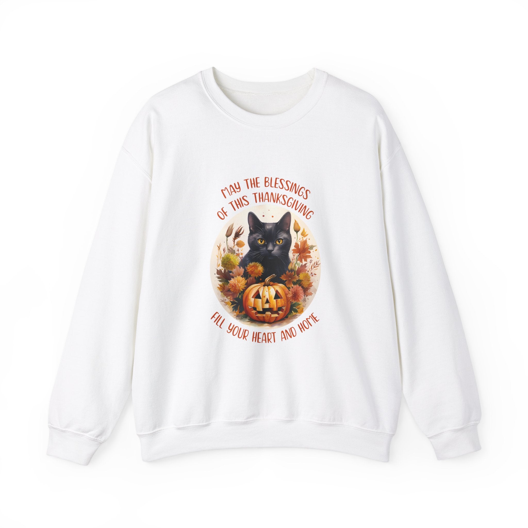 Spooky Thanksgiving Cat Sweatshirt