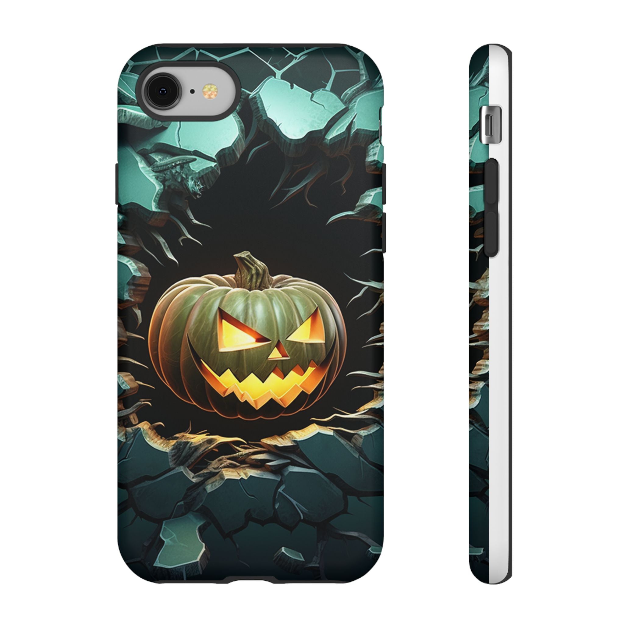 Spooky Jack-o'-Lantern Hexagon iPhone Case