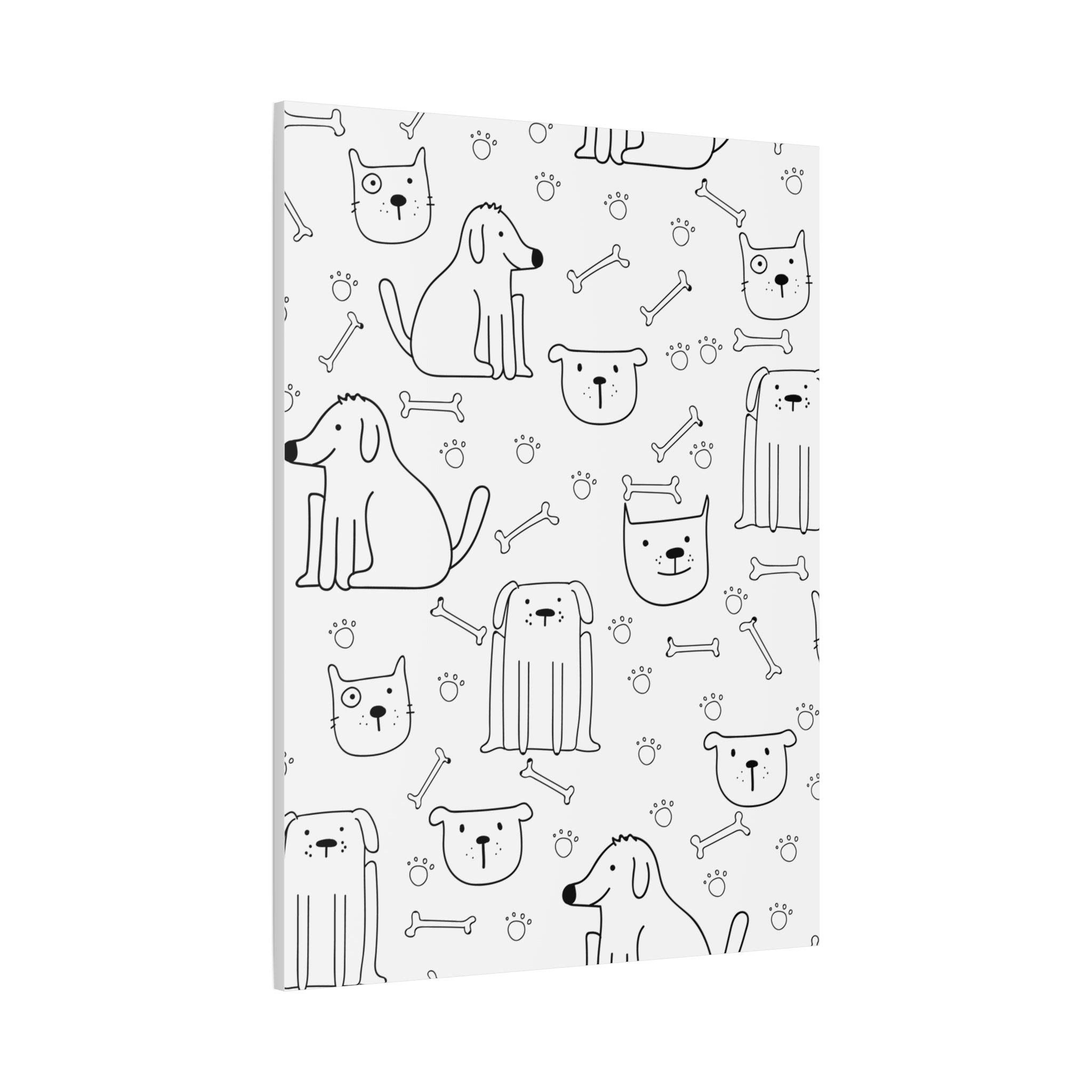 Cute Dogs & Cats Canvas Print