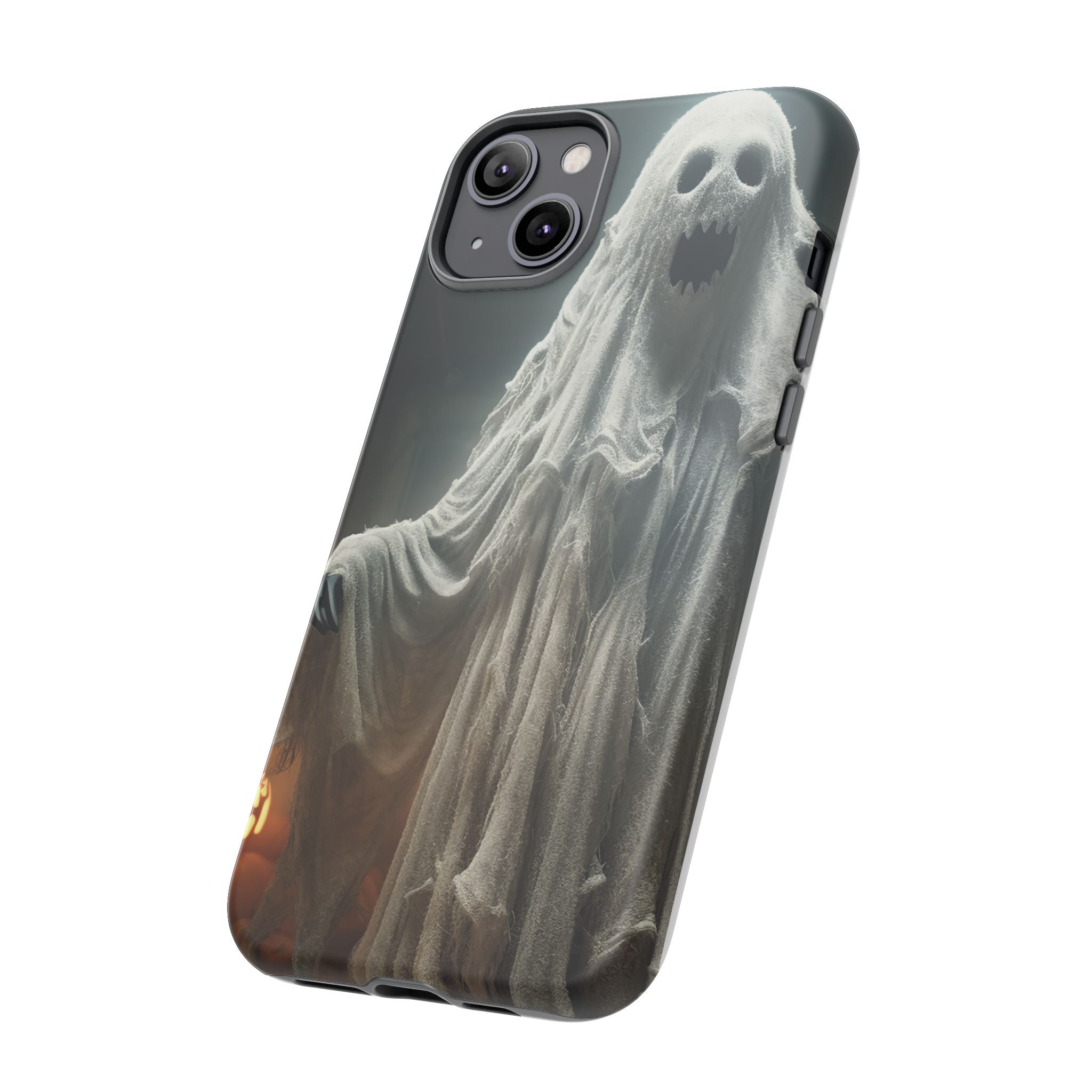 Spooky Ghost Hexagon Stone iPhone Case