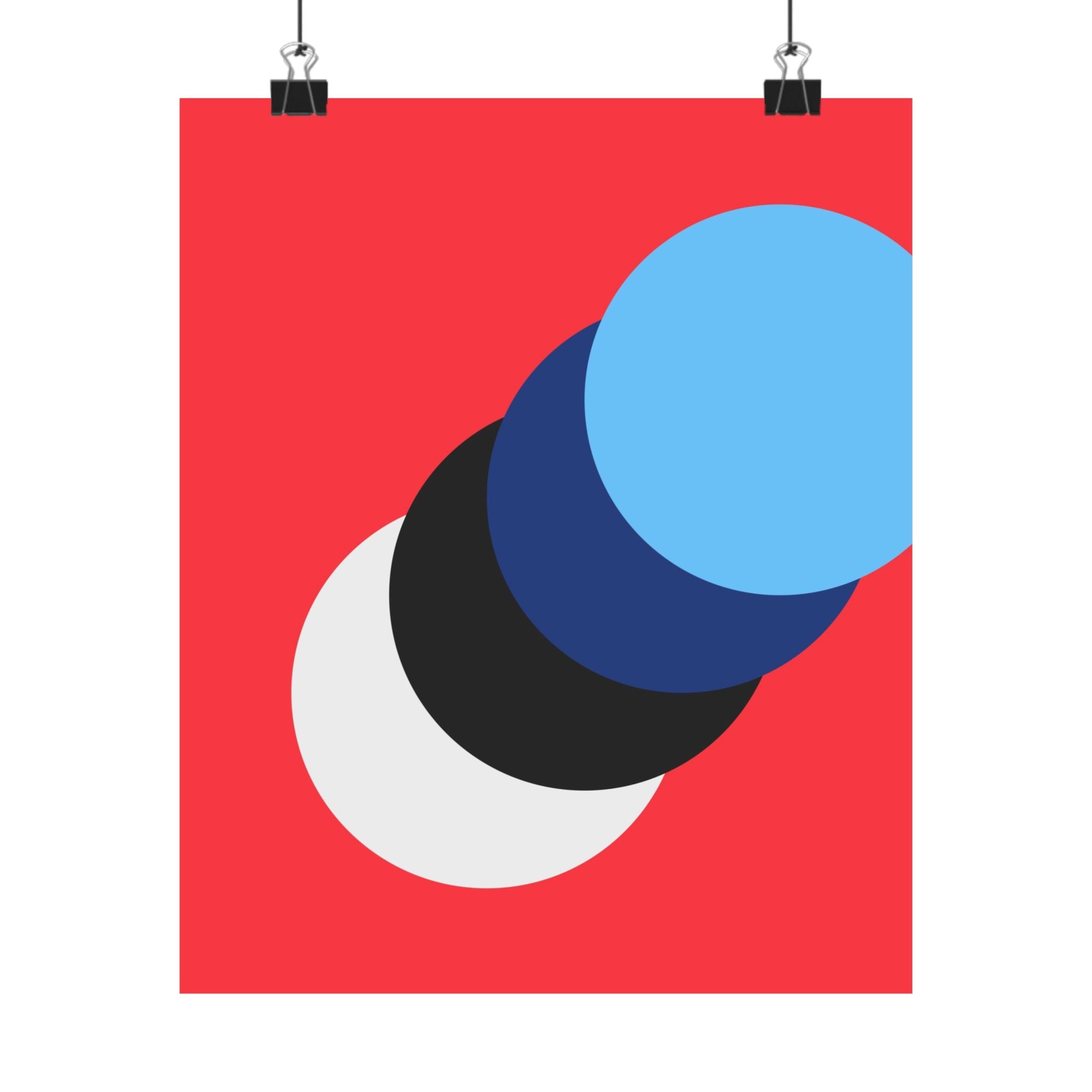 Abstract Red Circle Minimalist Poster