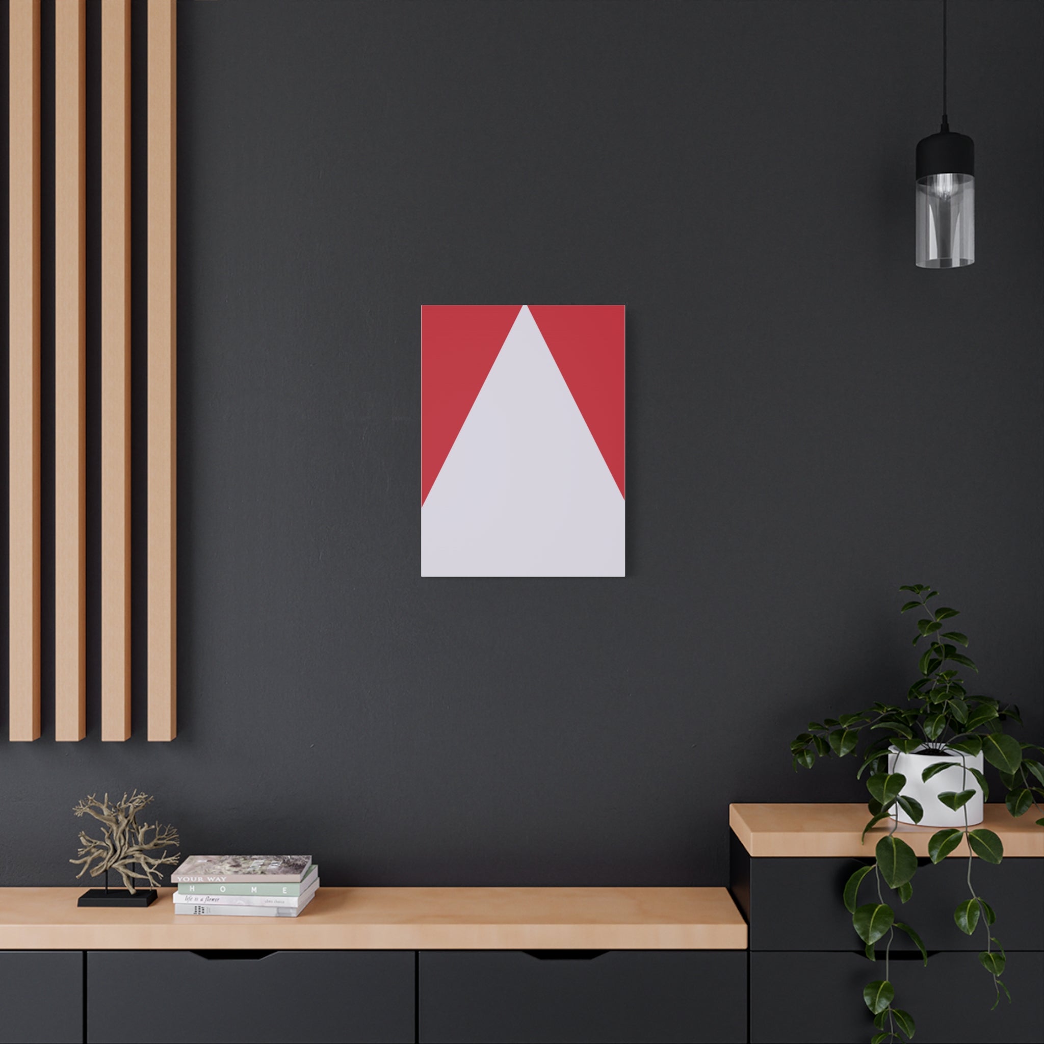 Geometric Triangle Canvas Art Print