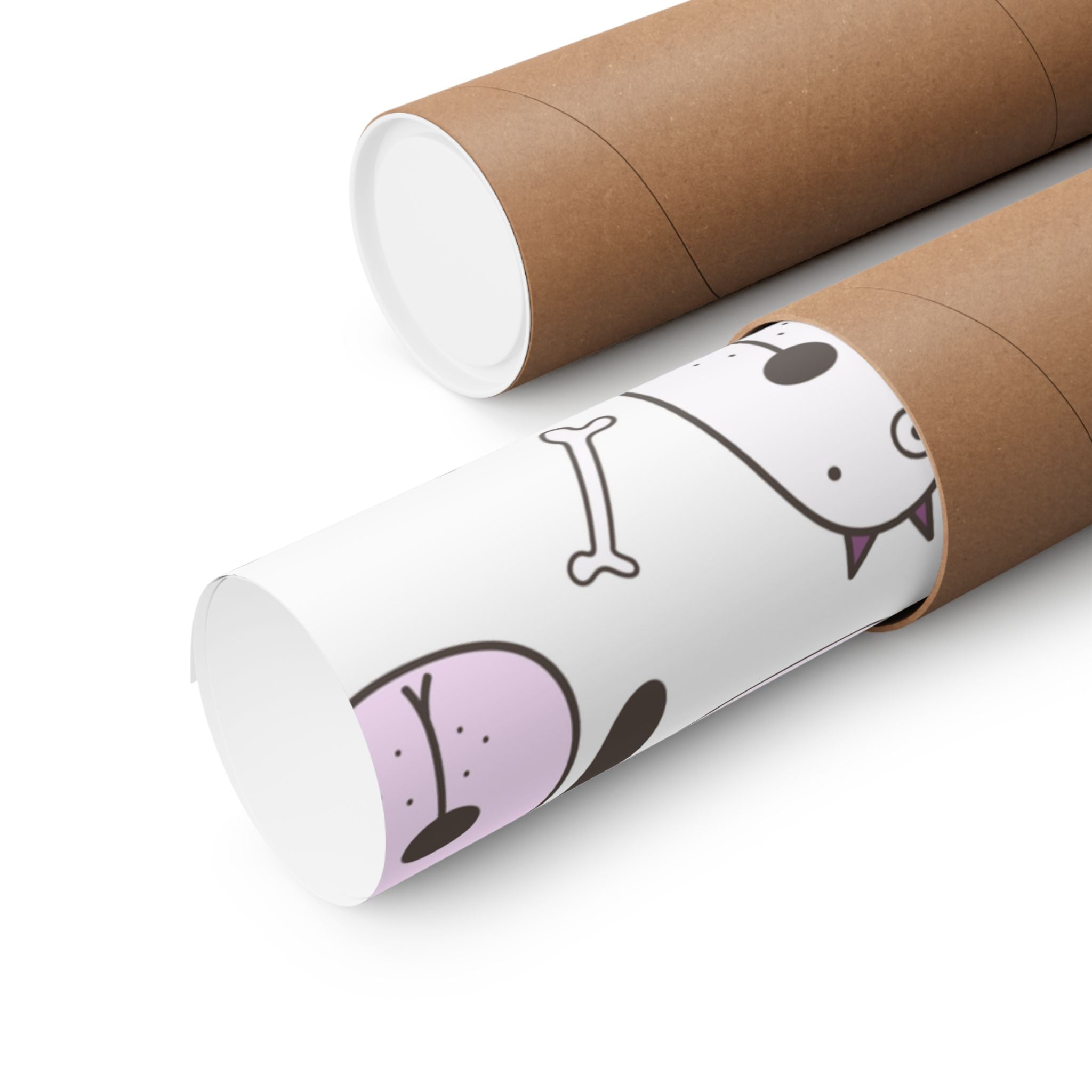 Cute Puppy Bones Pattern Poster