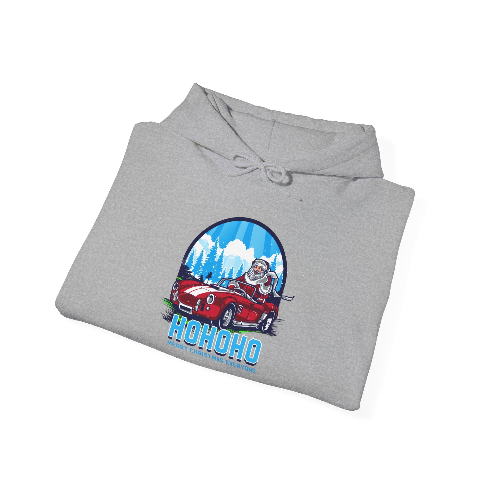 Santa's Hot Rod Christmas Hoodie