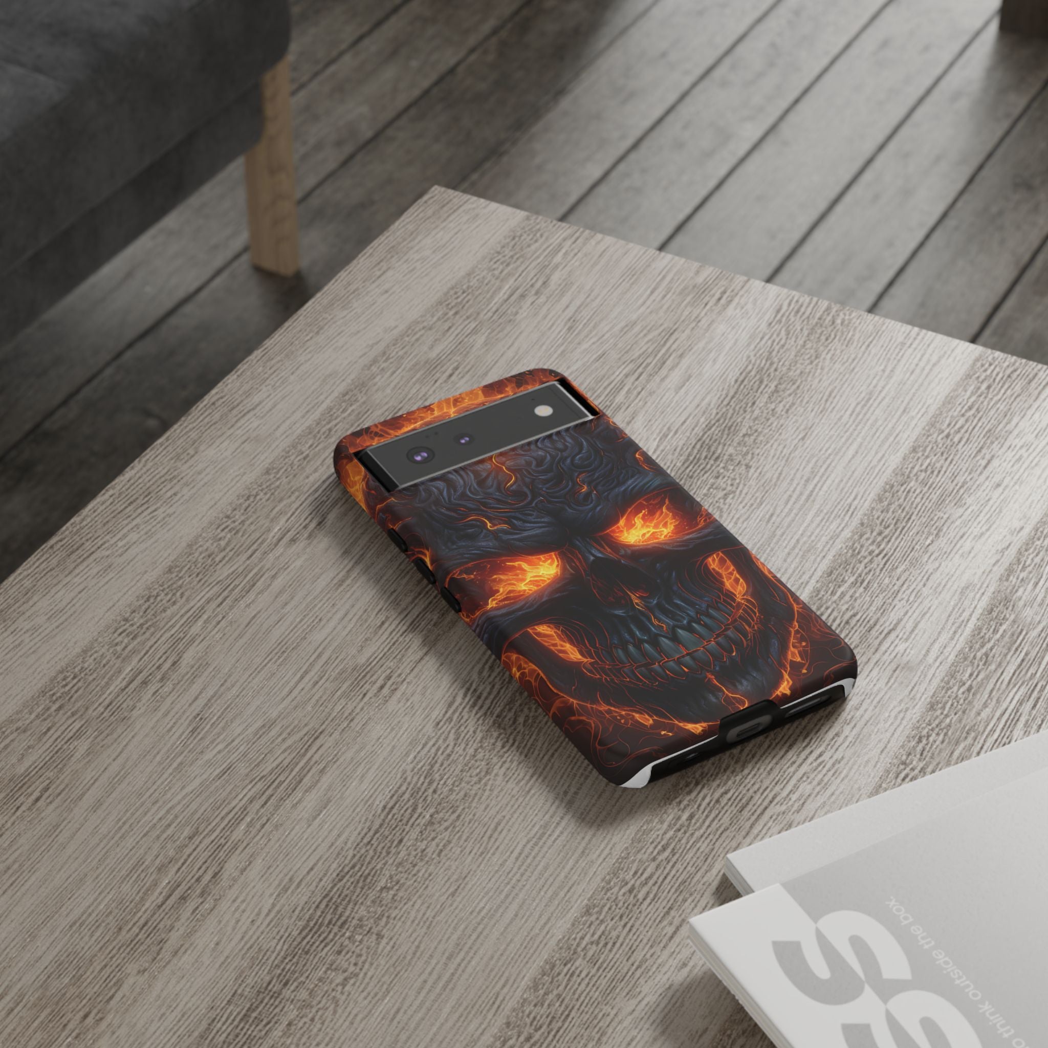 Fiery Skull Google Pixel Case (All Models)