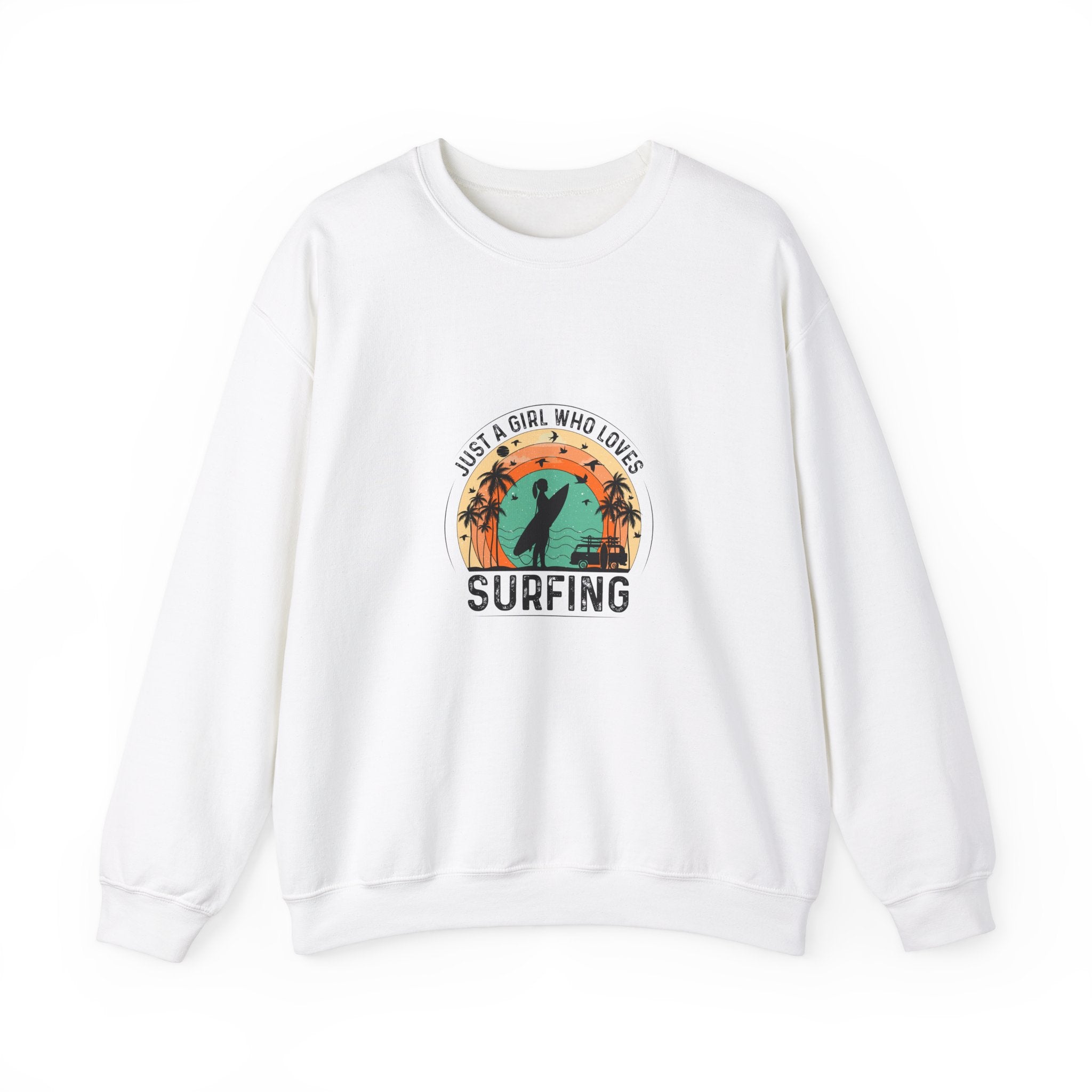 Surfer Girl Sweatshirt: Retro Beach Vibes