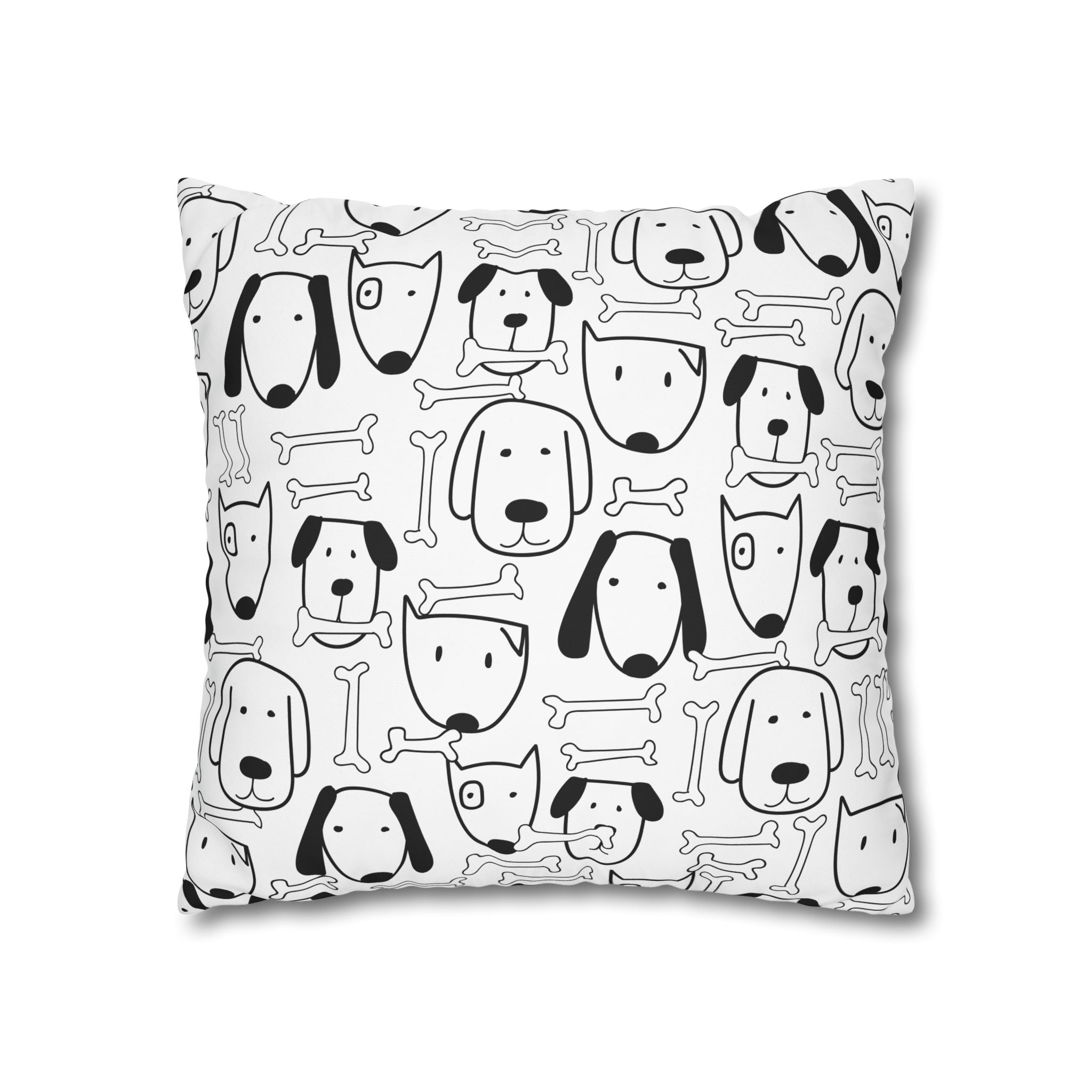 Cute Puppy Bone Pillowcase - Kids'