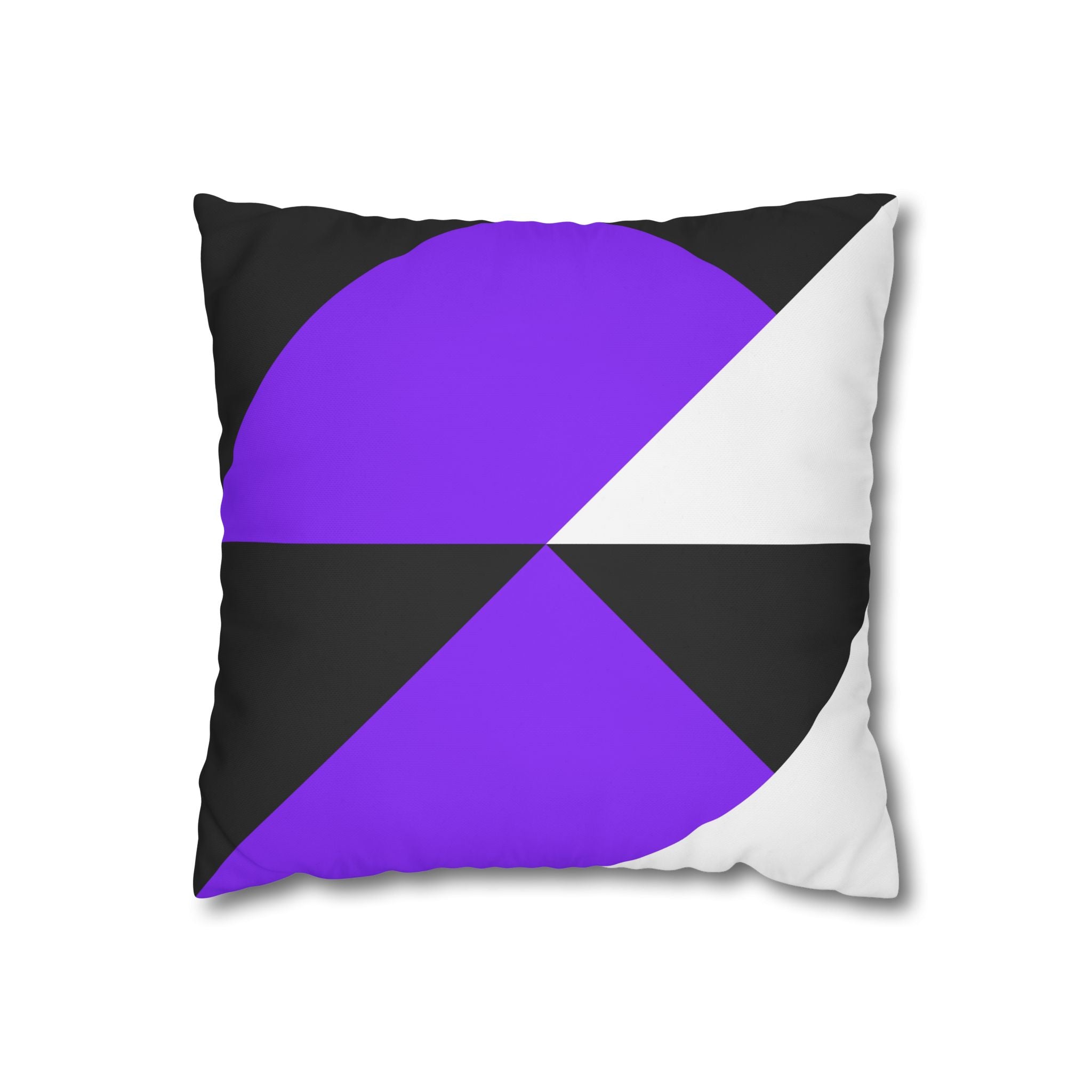 Geometric Purple Triangle Pillowcase