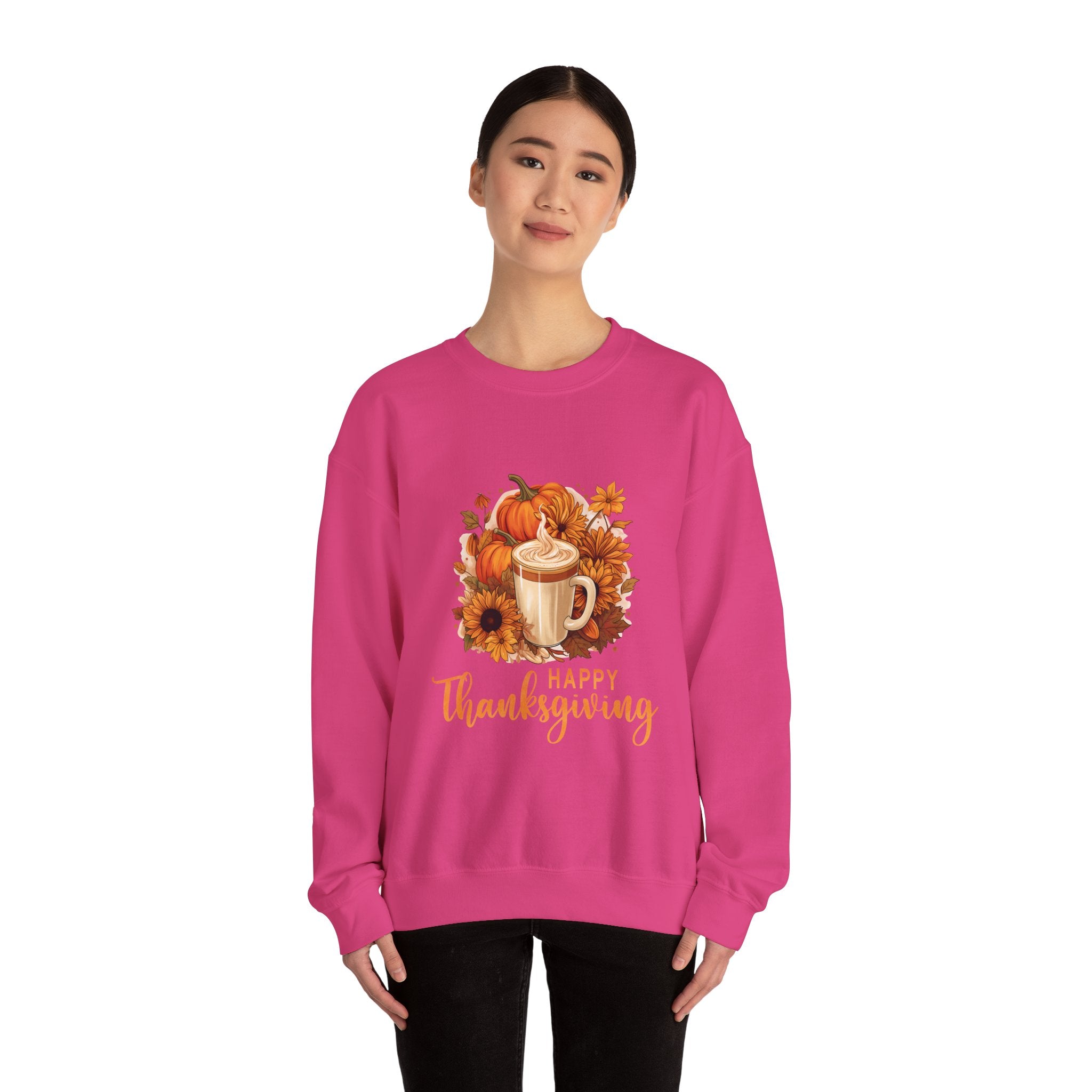 Cozy Fall Latte Thanksgiving Sweatshirt