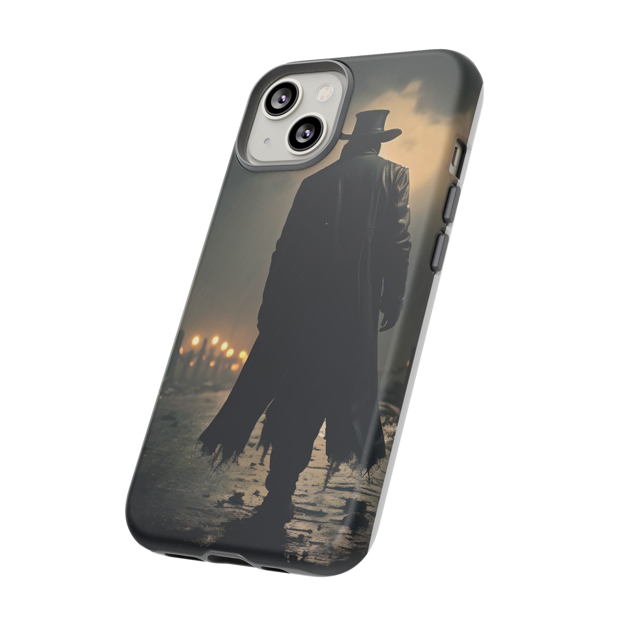 Mysterious Night Walk Hexagon Stone iPhone Case