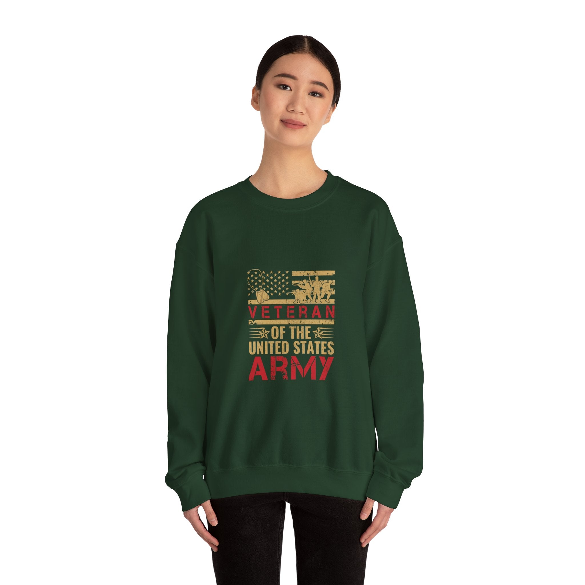 Veteran Army Sweatshirt: US Patriotic