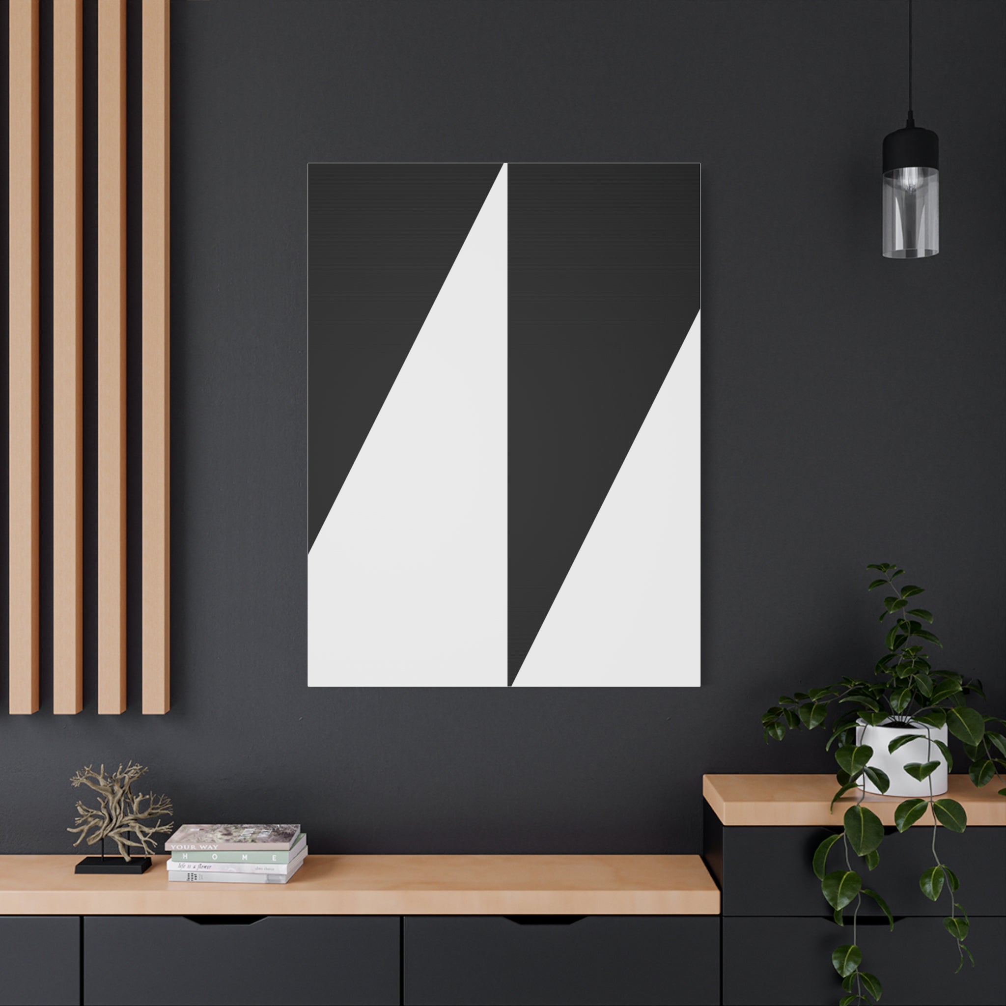 Geometric Diamond Abstract Canvas Art