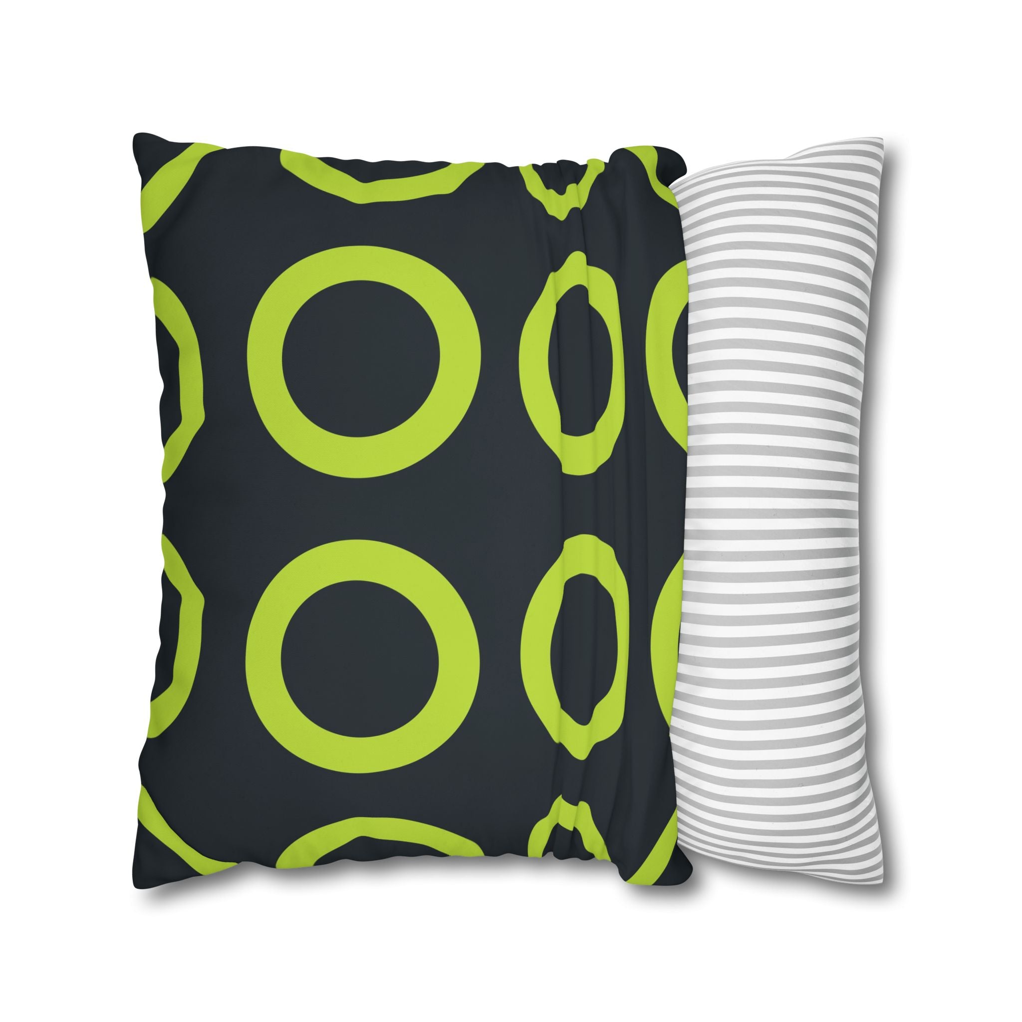 Lime Green Circle Geo Pillowcase