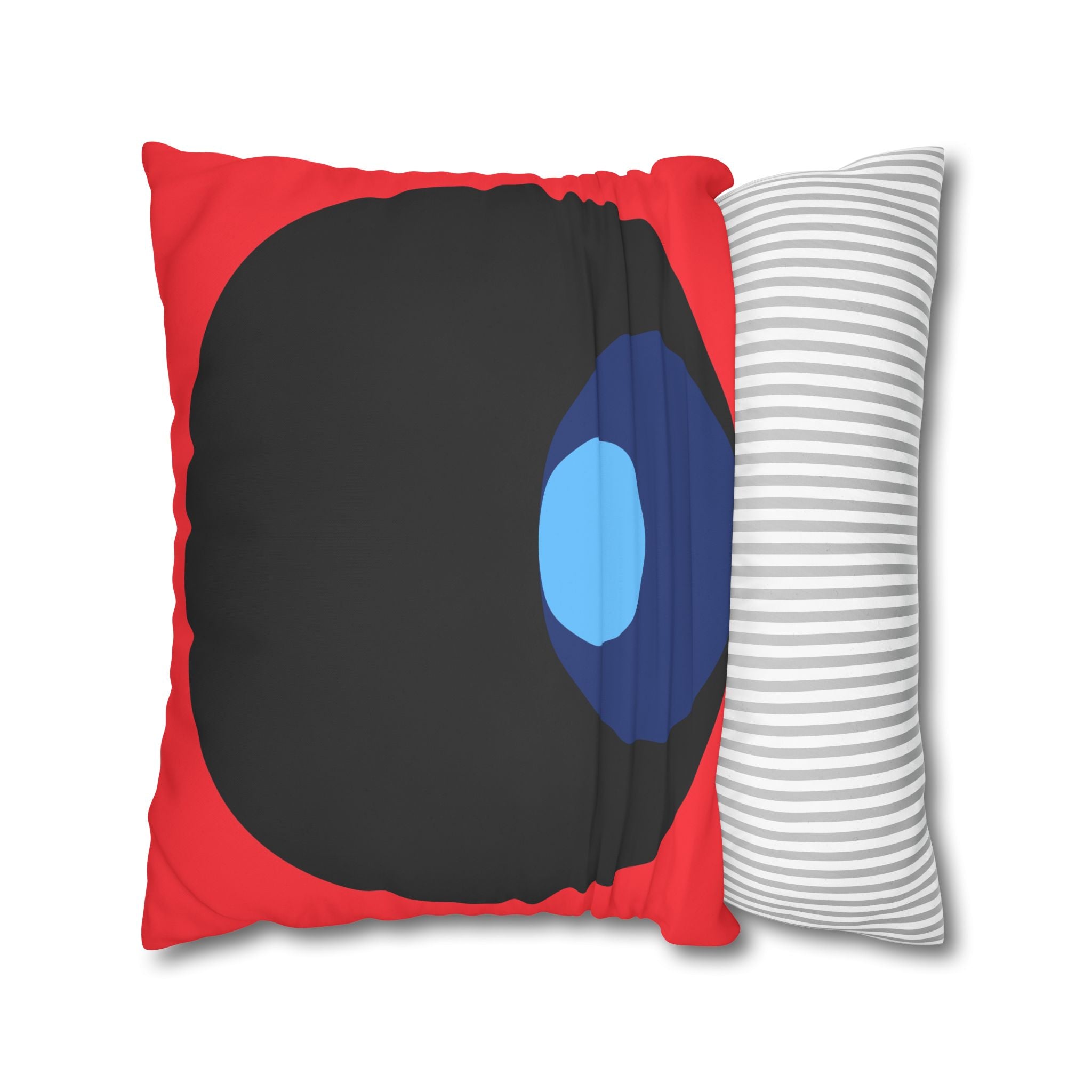 Abstract Circles Red Pillowcase