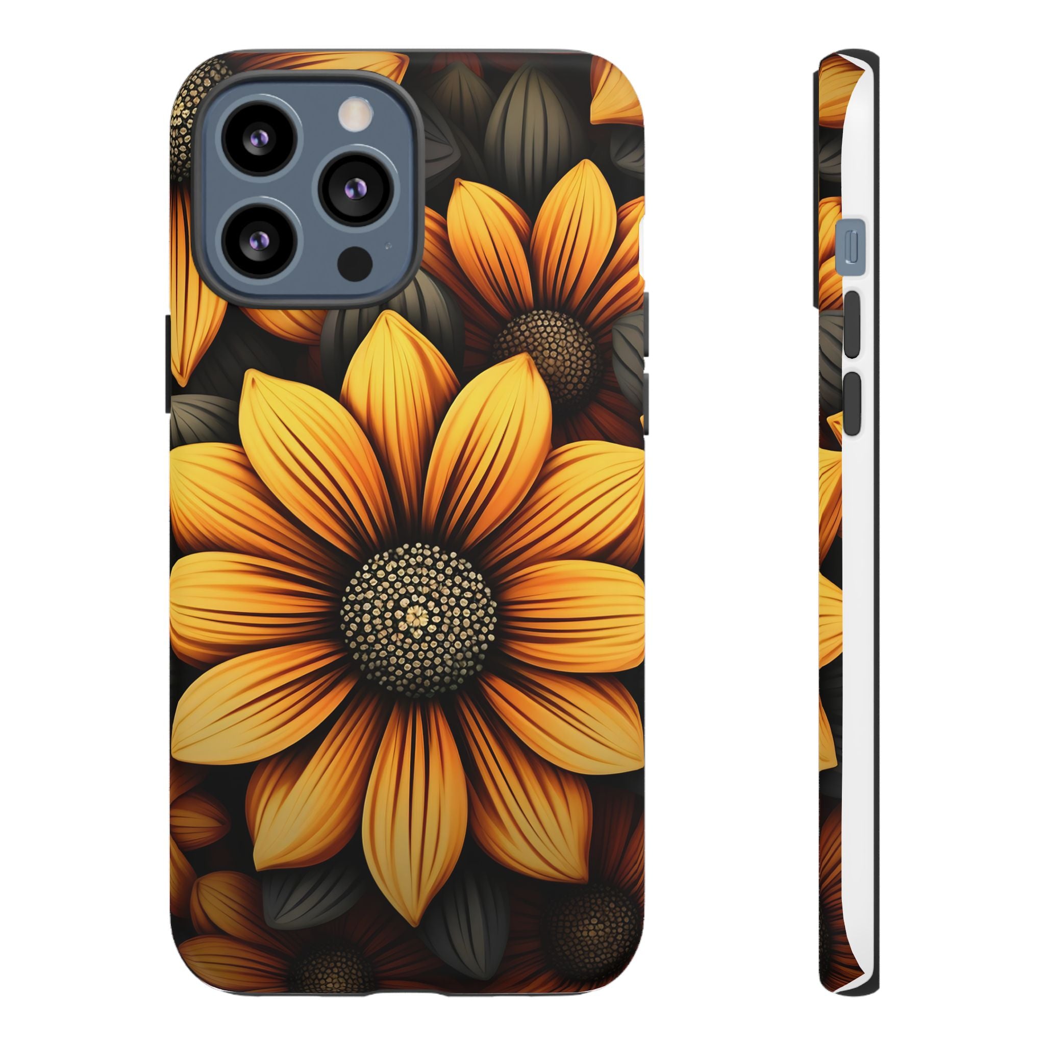 Sunburst Hexagon iPhone Case - Rugged Texture