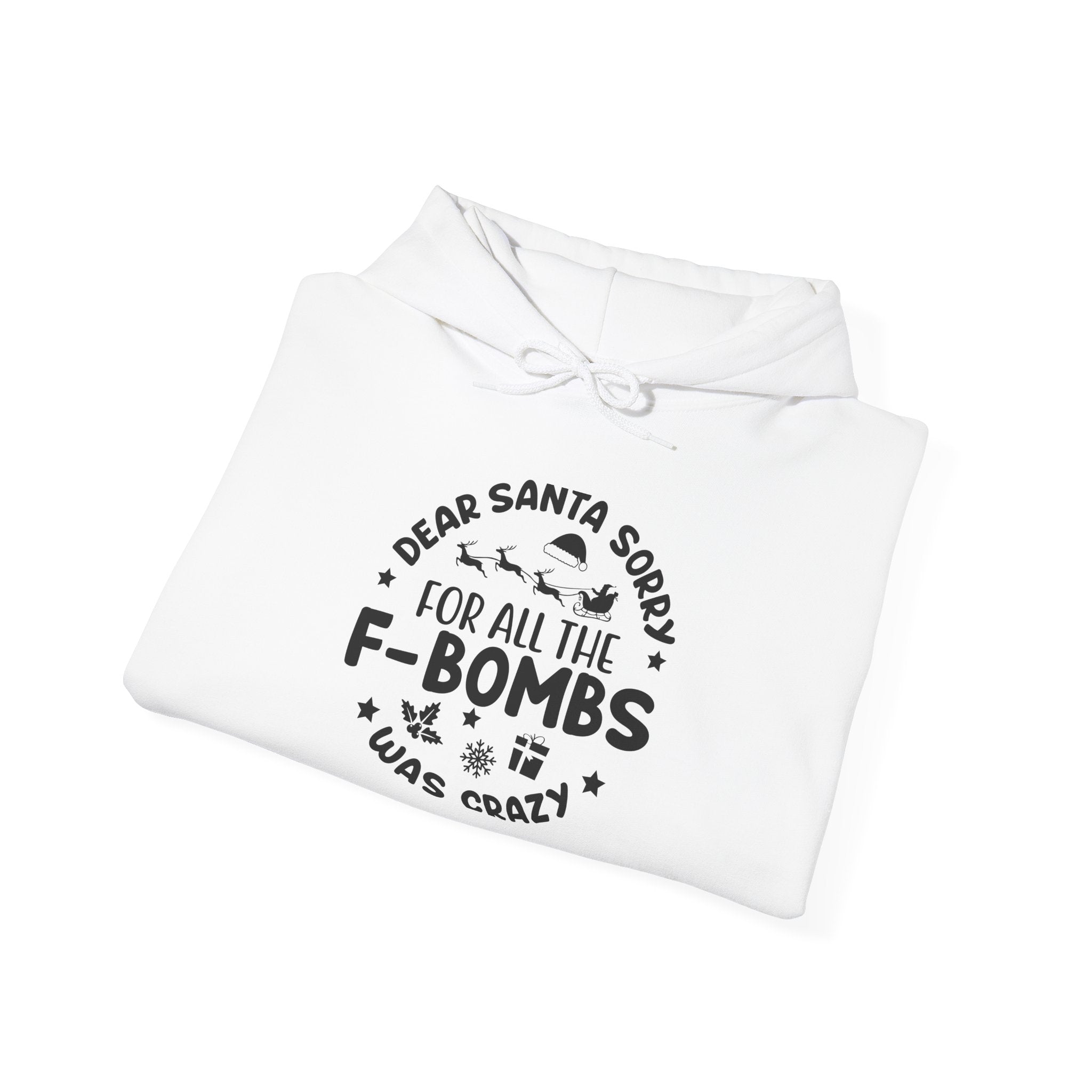 Dear Santa Sorry F-Bombs Christmas Hoodie