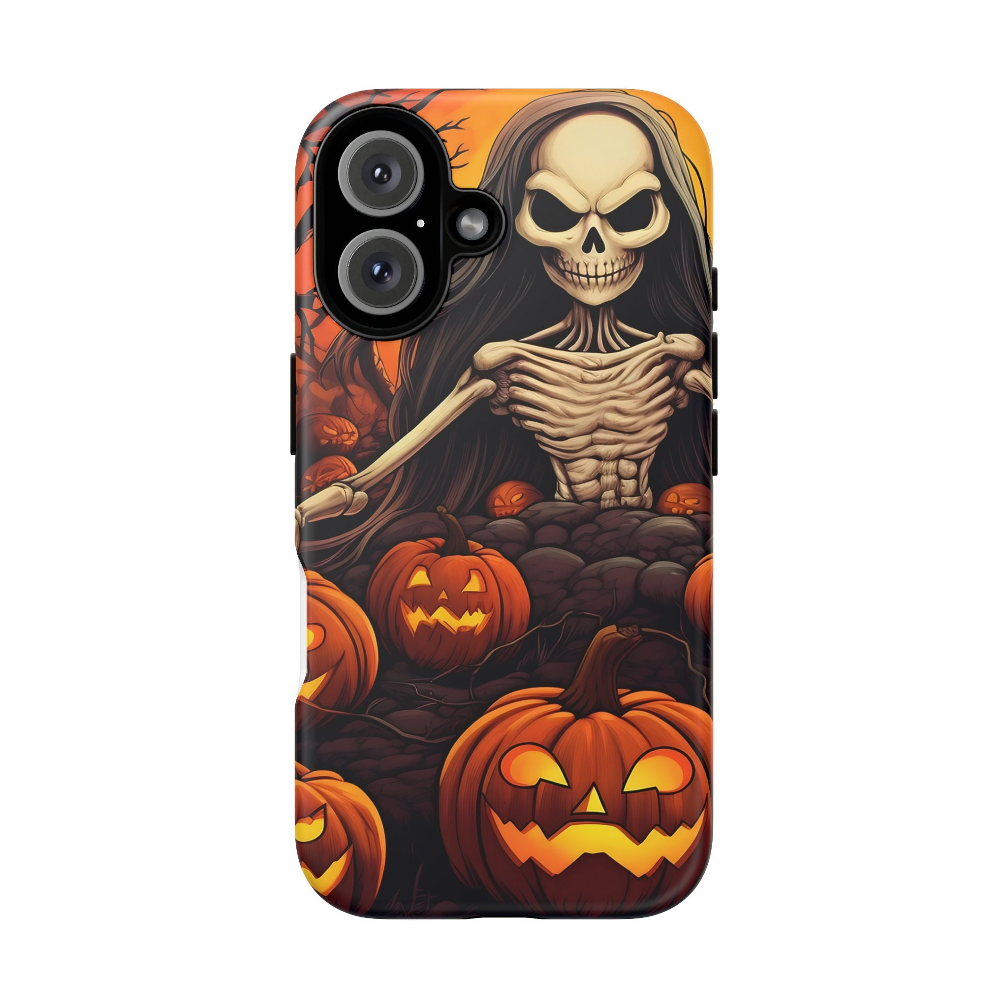 Spooky Skeleton Hexagon iPhone Case