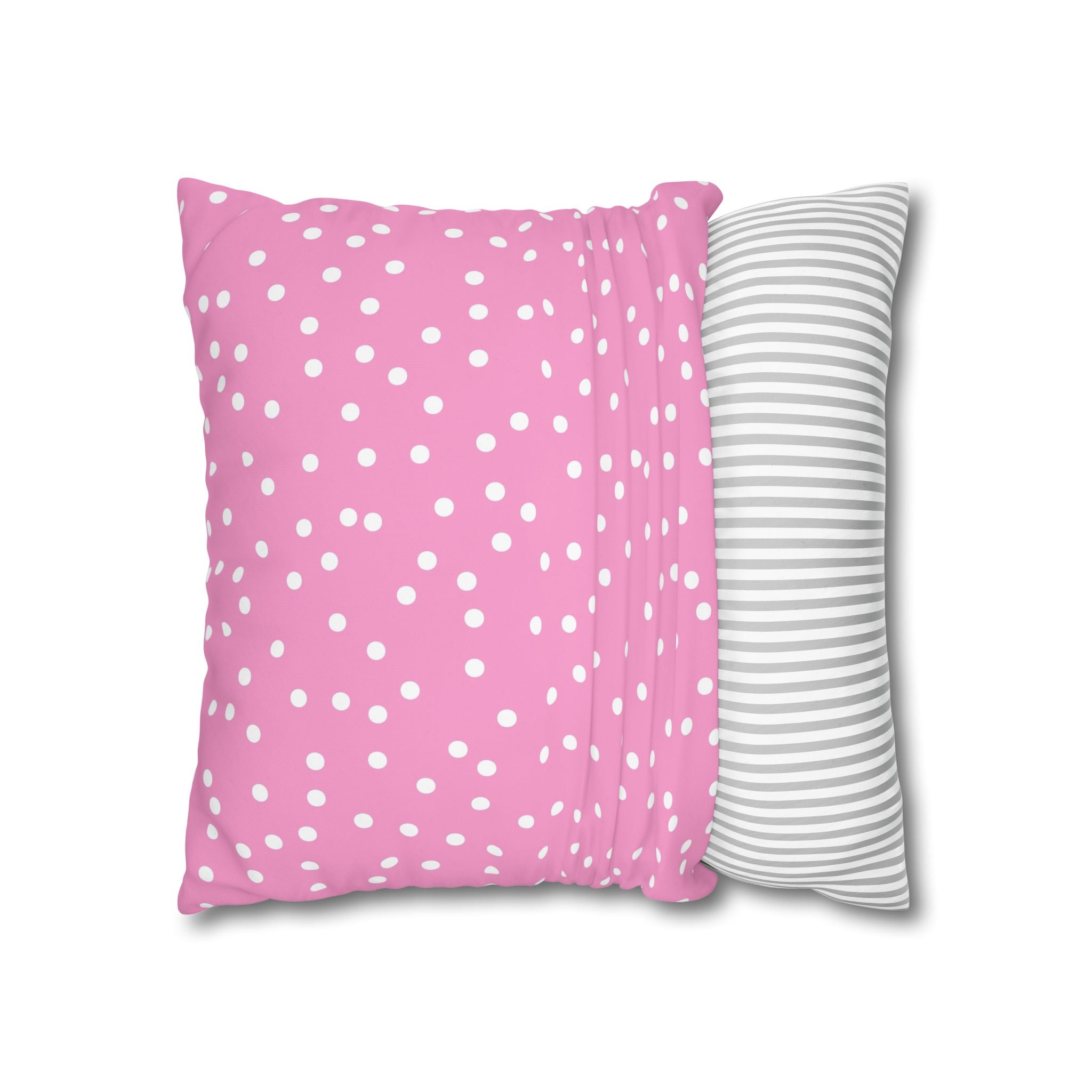 Pink Polka Dot Pillowcase - Sweet Dreams