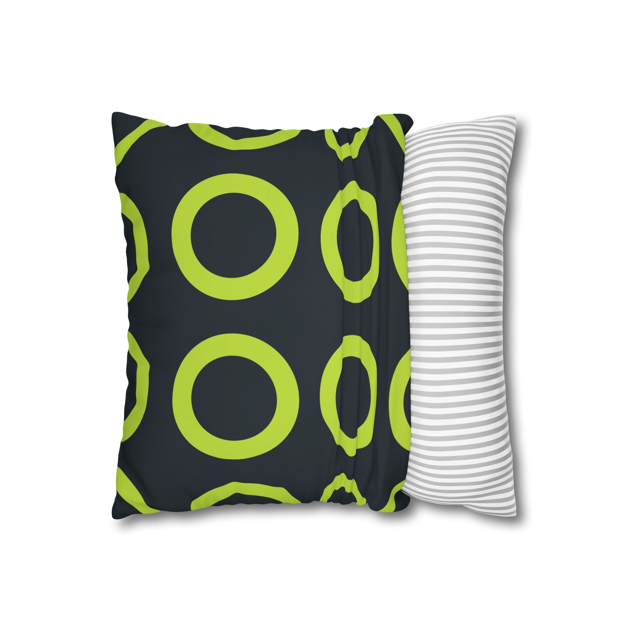 Lime Green Circle Geo Pillowcase