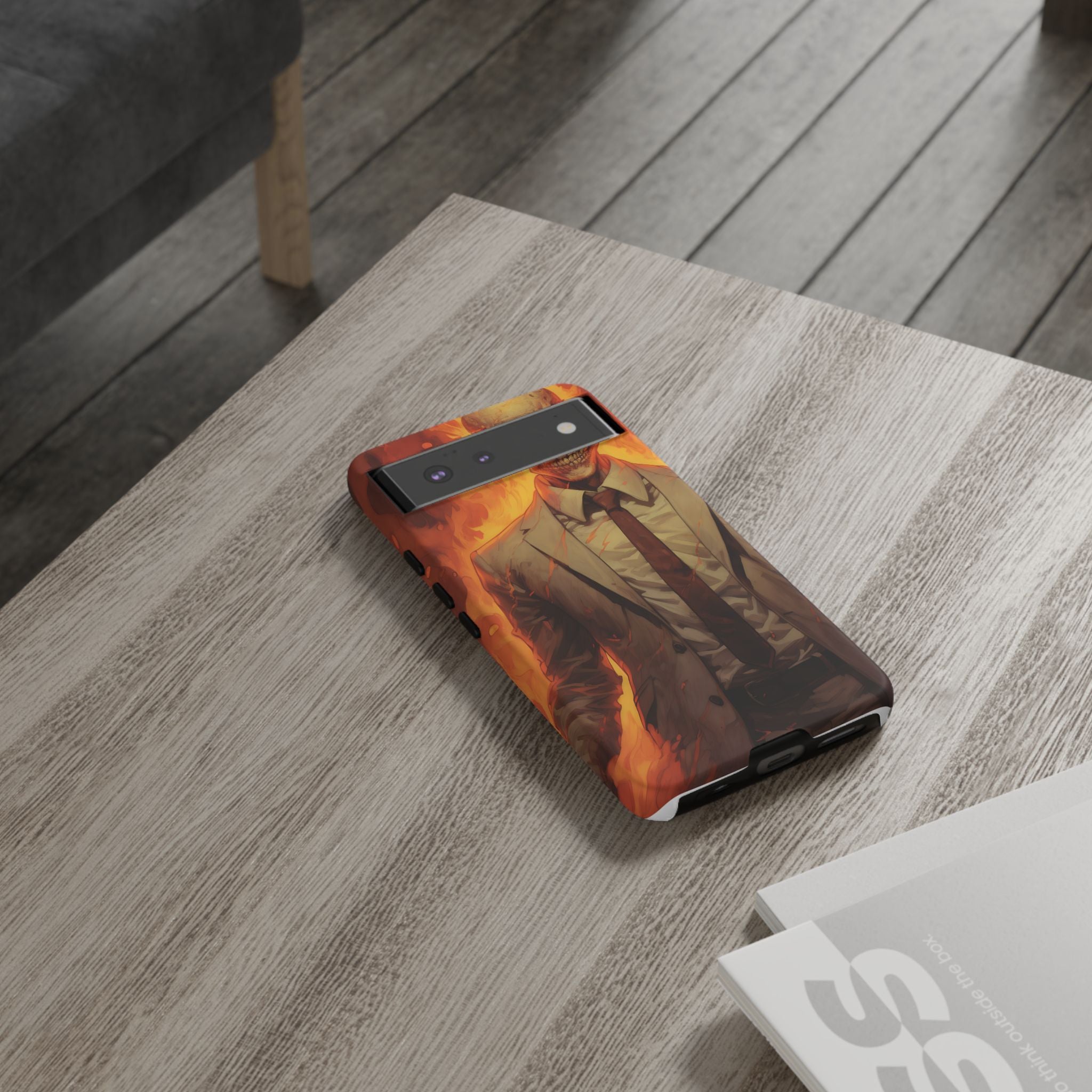 Fiery Skull Man Google Google Pixel Case (All Models)