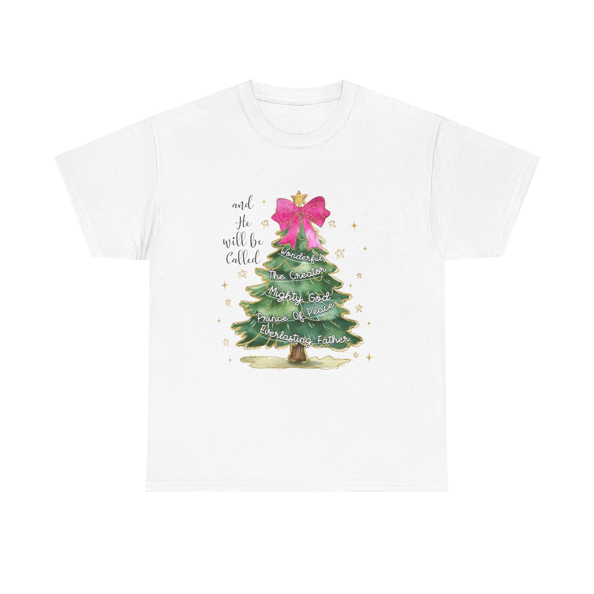 Watercolor Christmas Tree Faith T-Shirt