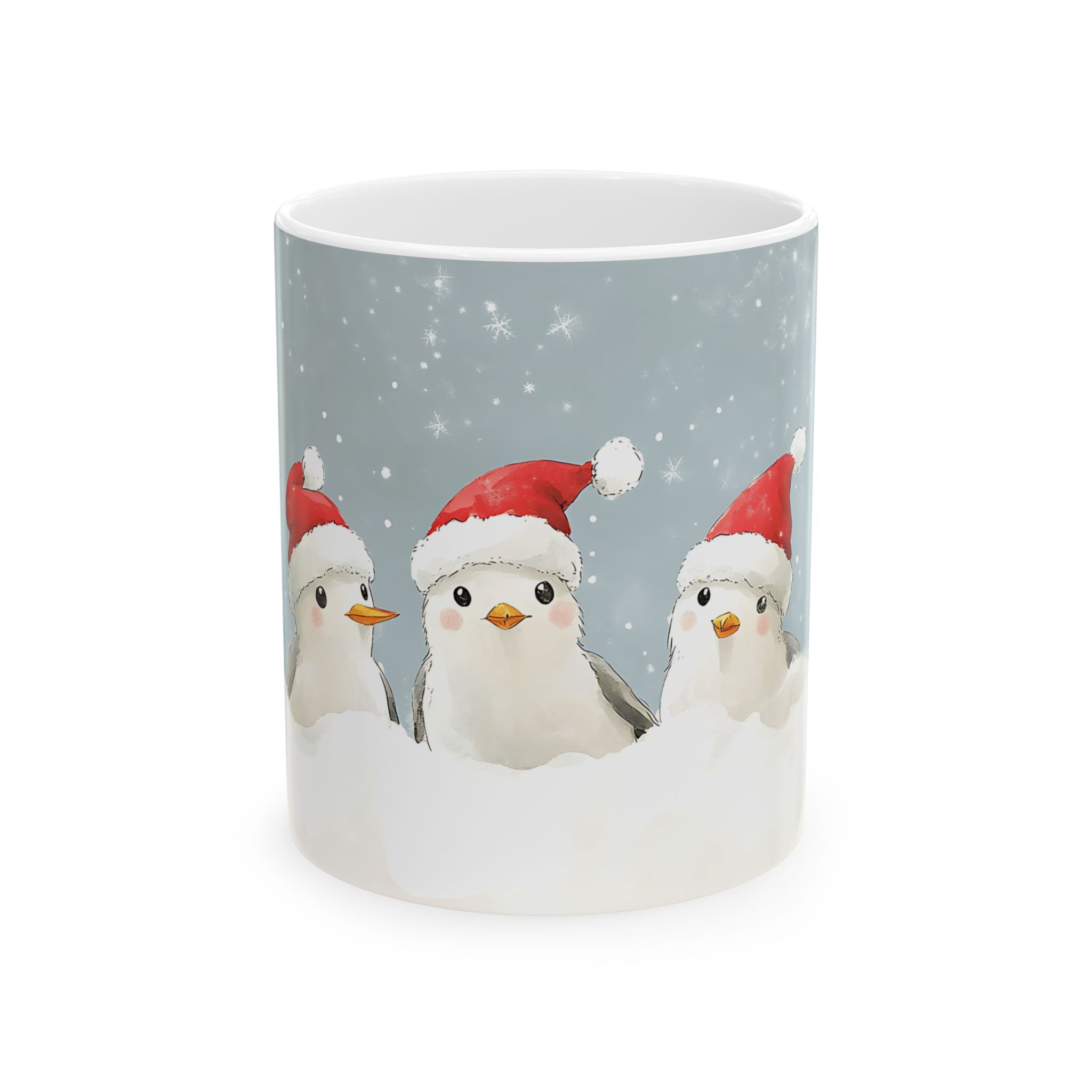 Cozy Birds Christmas Mug