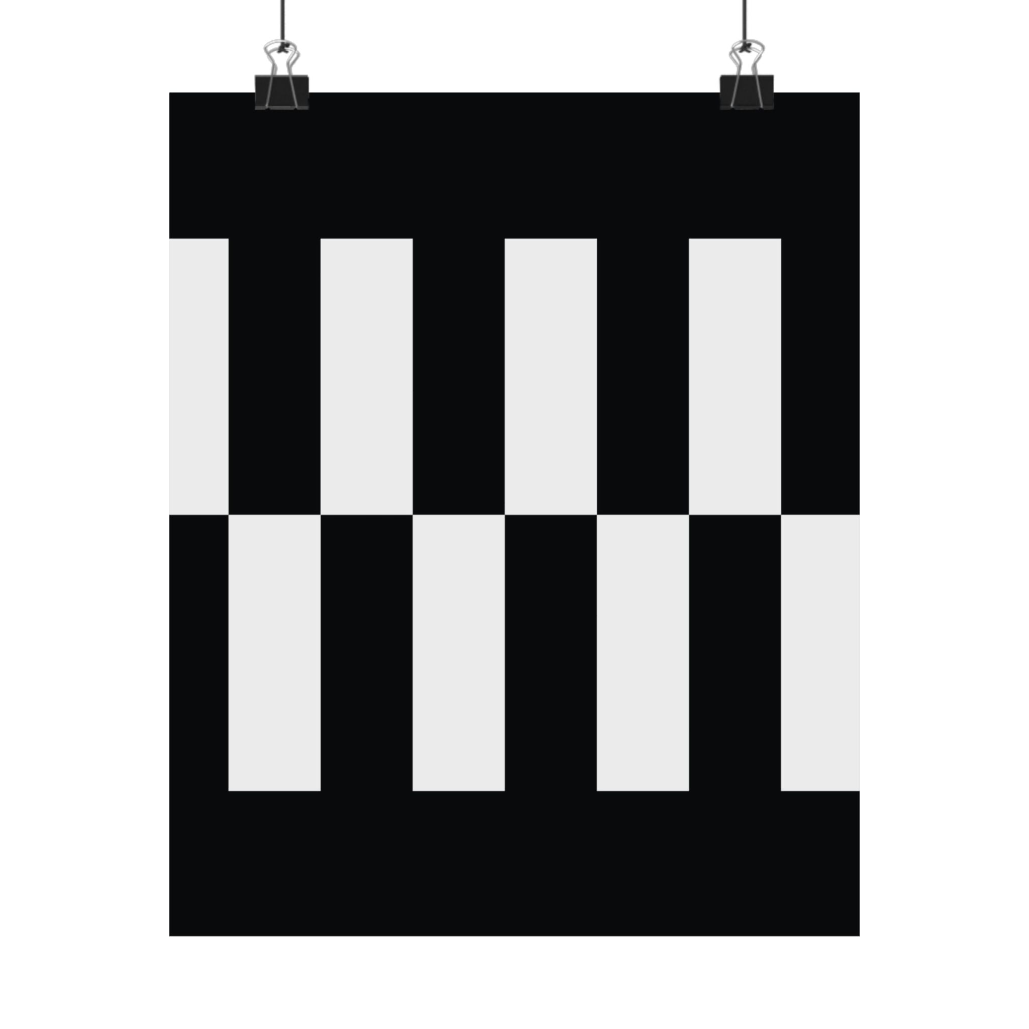 Classic Checkerboard Vertical Poster