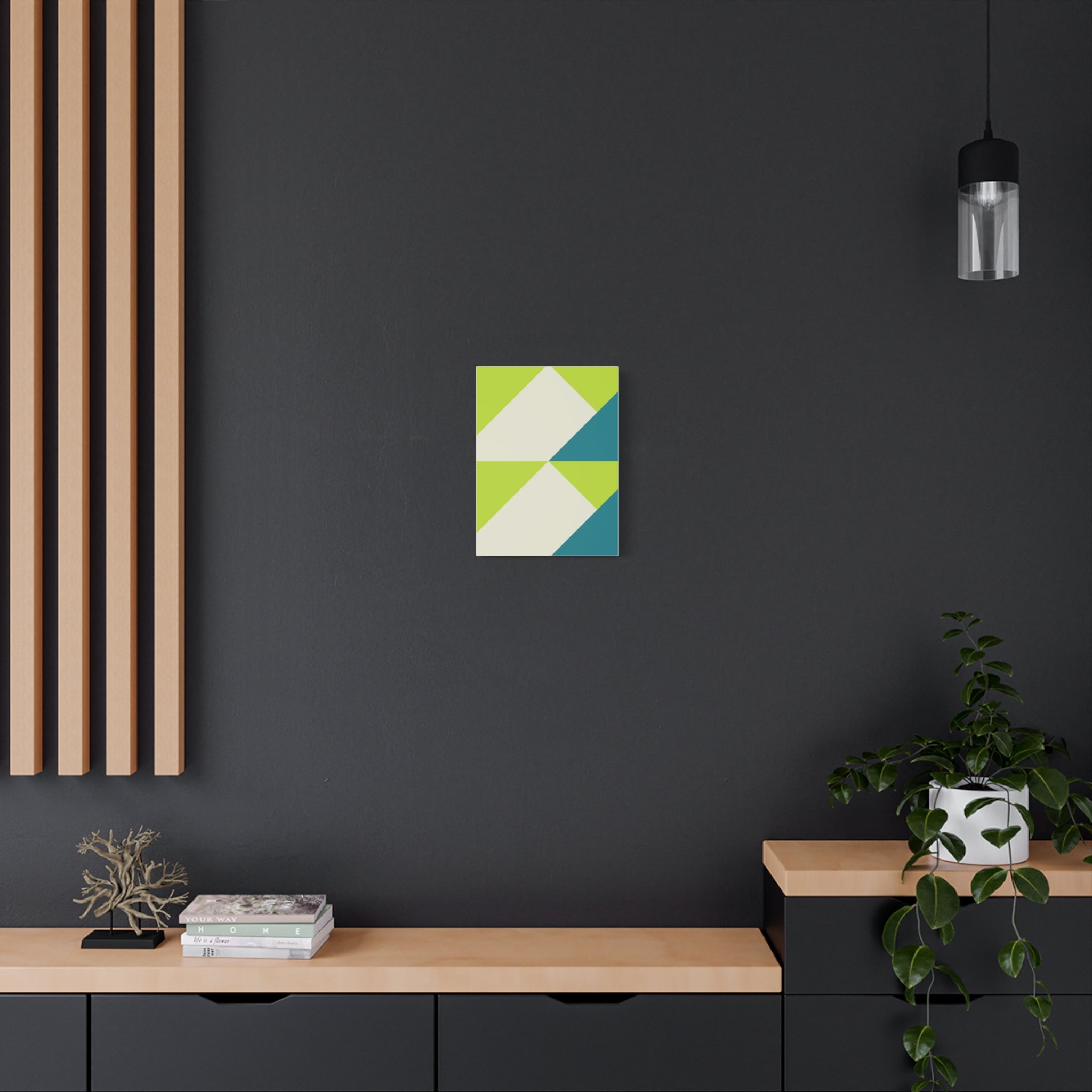 Geometric Triangle Canvas Wall Art