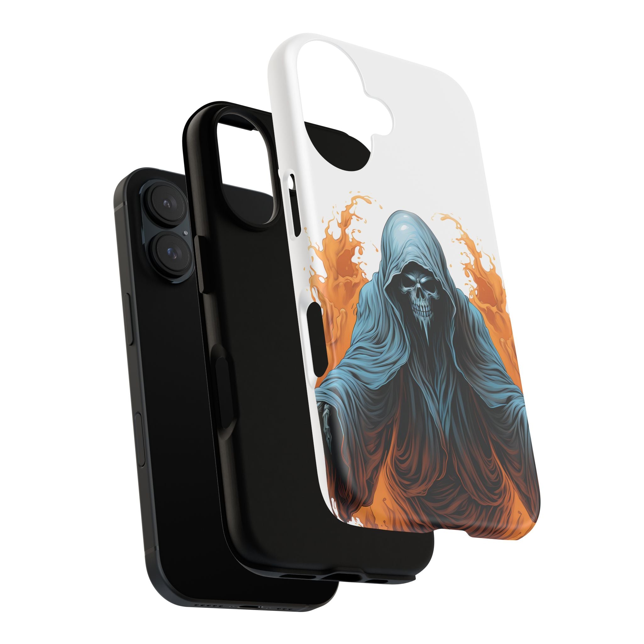 Grim Reaper Hexagon Stone iPhone Case