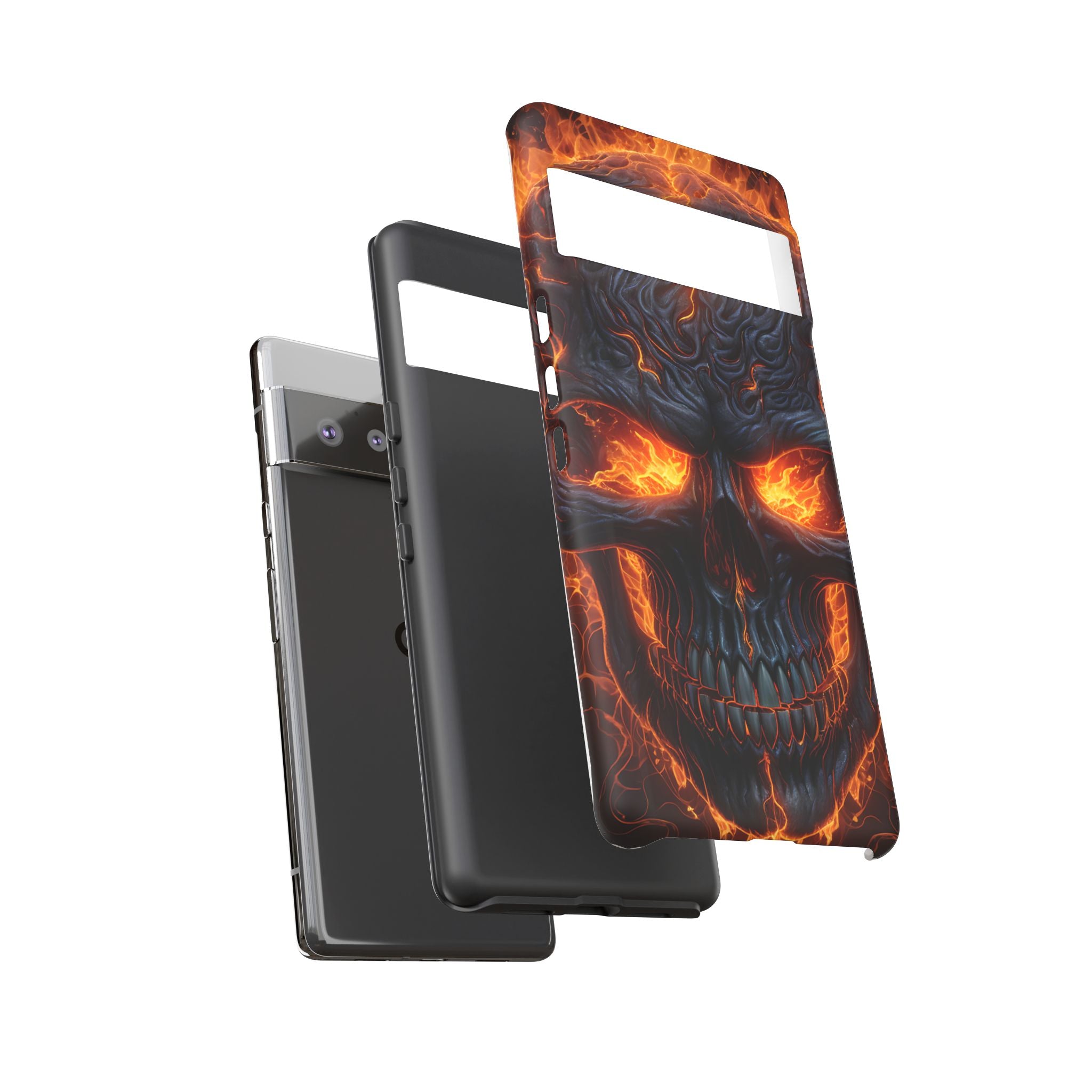 Fiery Skull Google Pixel Case (All Models)