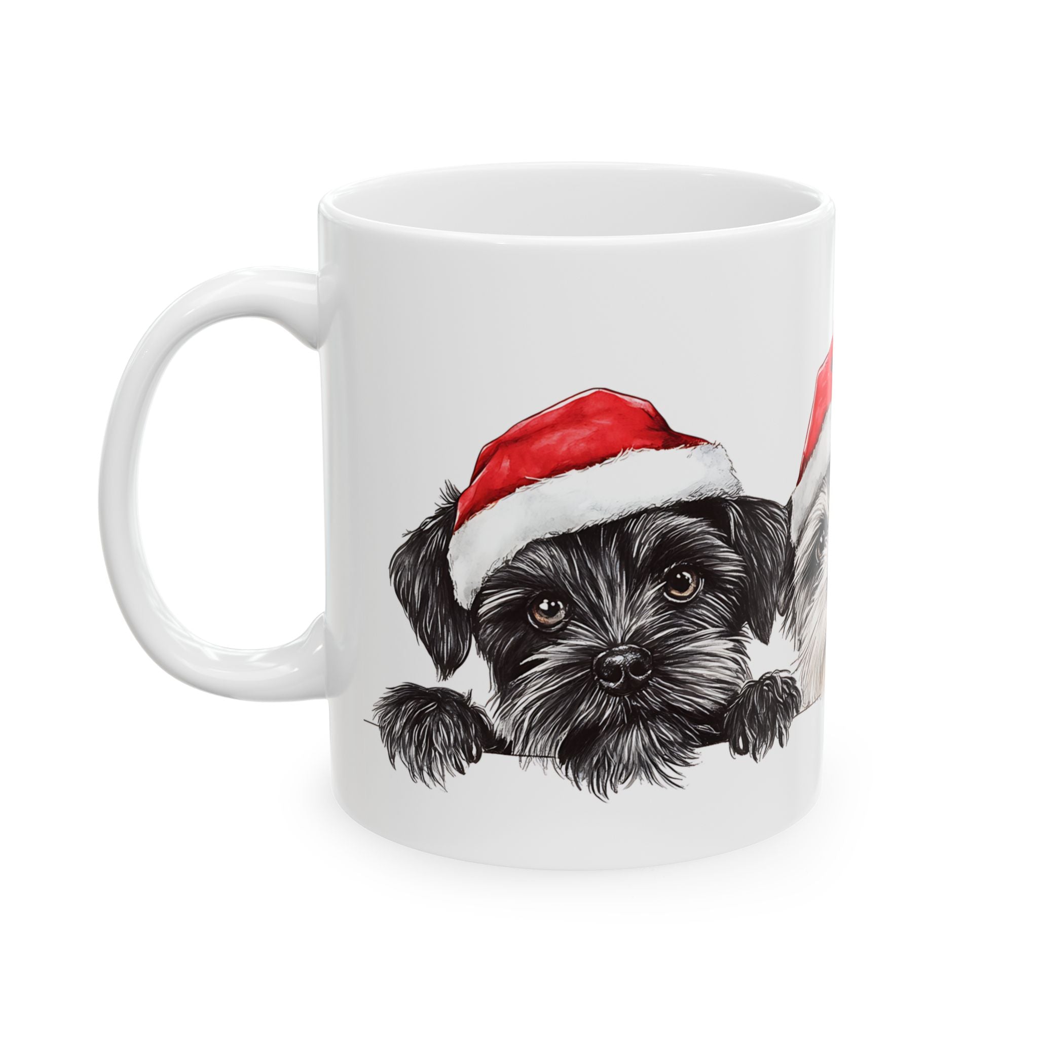 Christmas Puppies Mug: Festive Dog Design