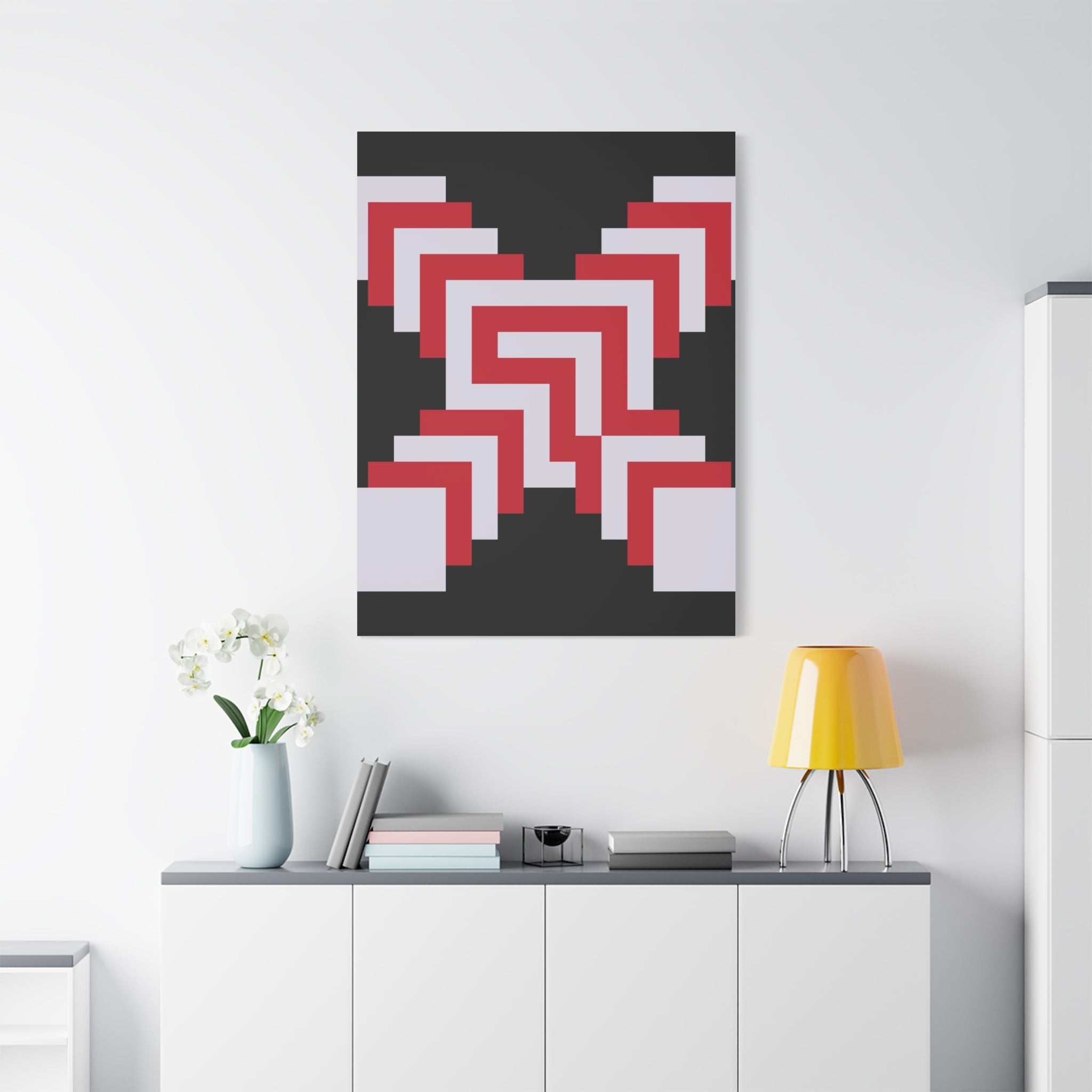 Geometric X Abstract Art Canvas Print