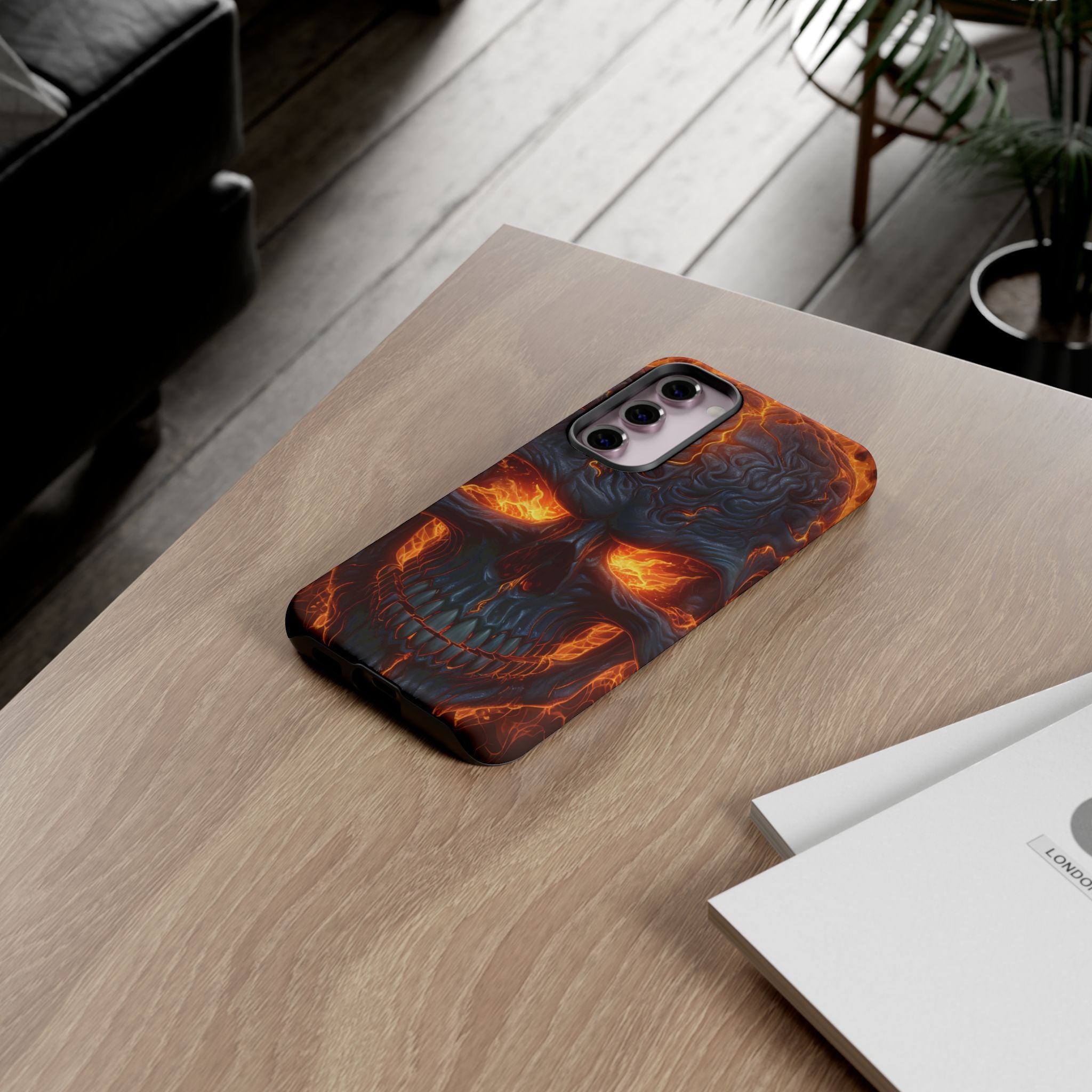 Fiery Skull Samsung Case