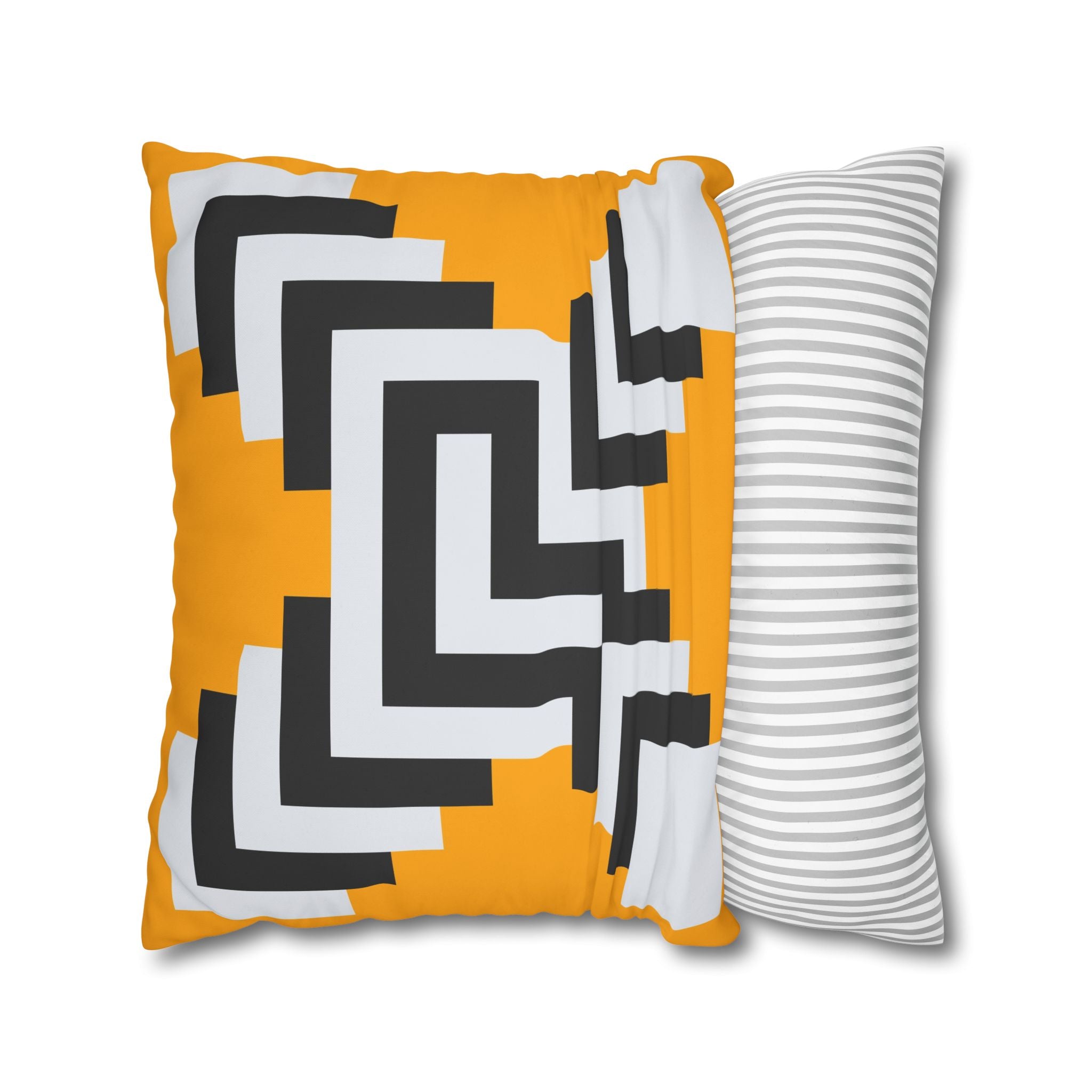 Geometric Gold Pillowcase - Abstract X Design