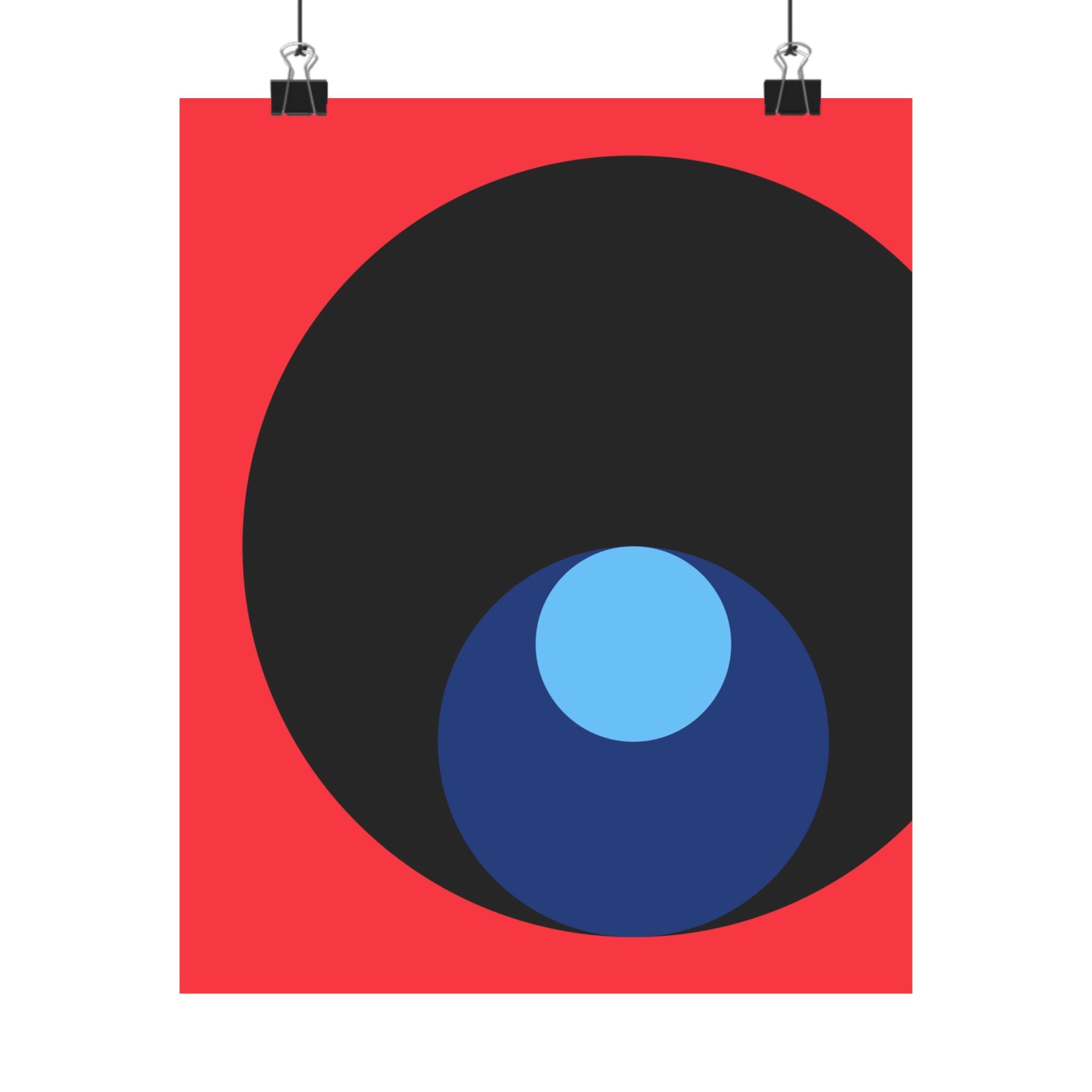 Abstract Red Circle Minimalist Poster